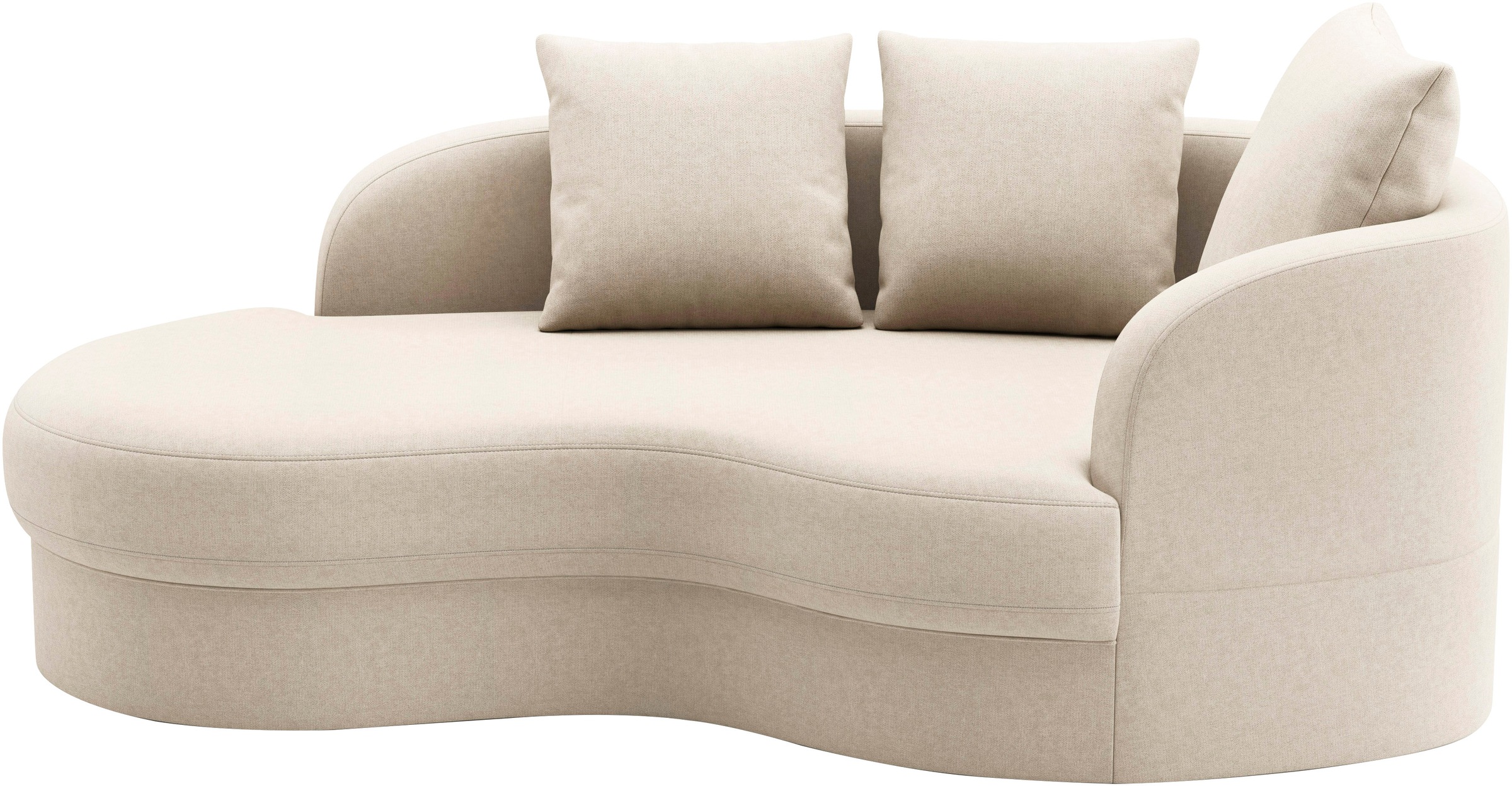 sit&more Recamiere »Samba« moderne organische Form, inkl. 3 loser Rückenkissen