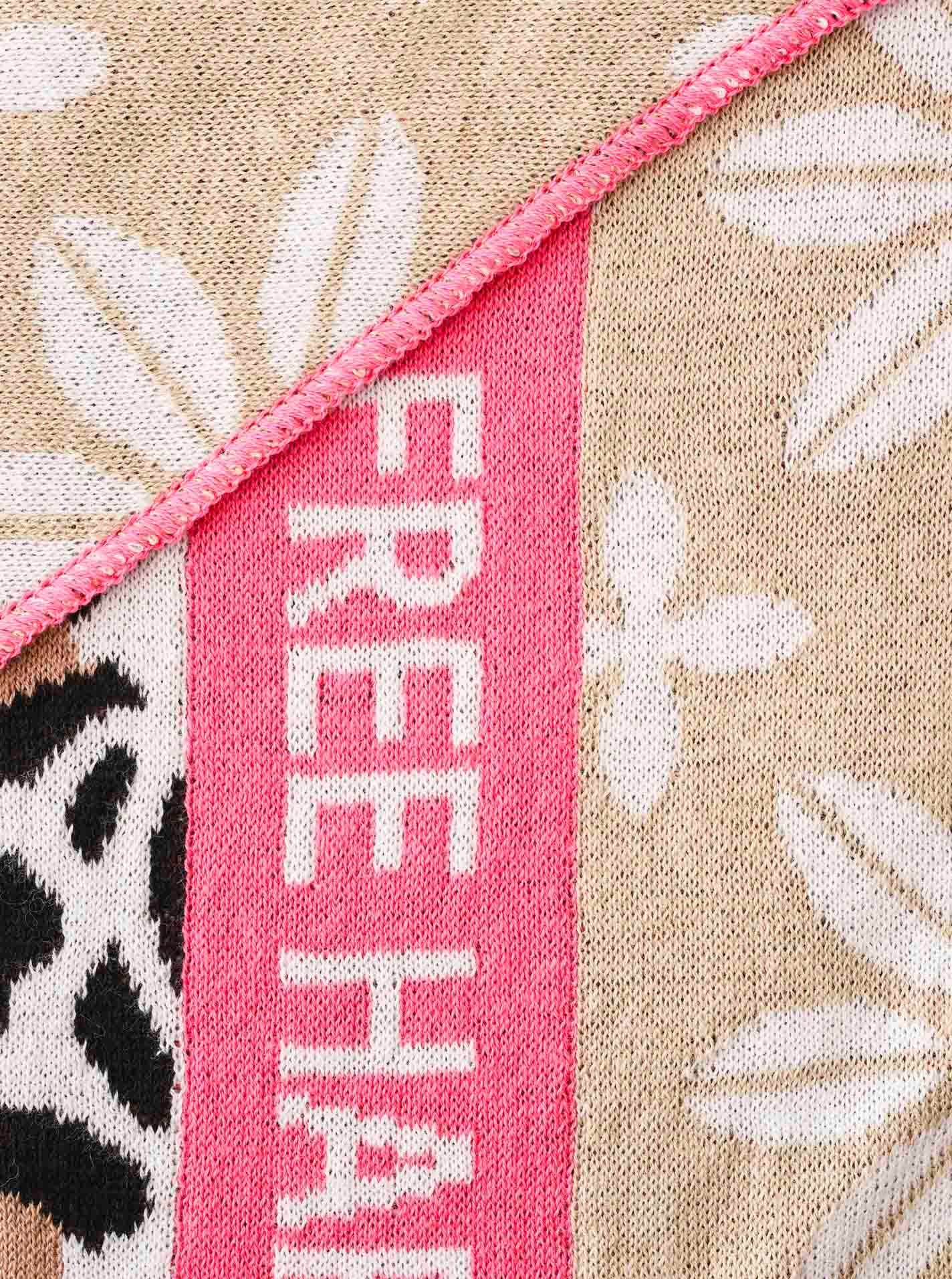 Zwillingsherz Dreieckstuch »"Blumen & Leo"« Eyecatcher Tuch, Mustermix: Leomuster und Blumen, Feinstrick, wärmend