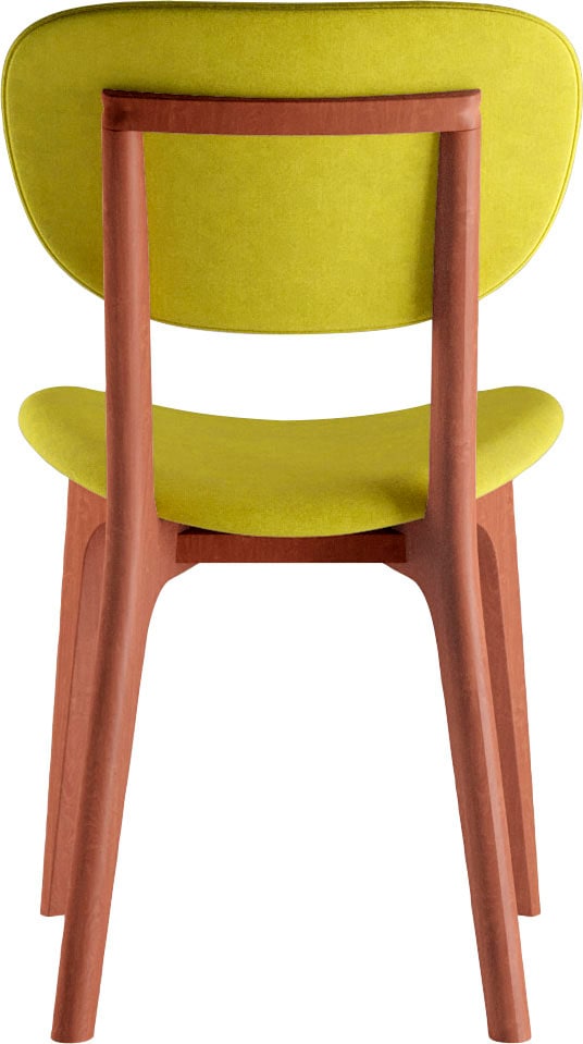 INOSIGN Stuhl »COZY Made in Italy« (Set) 2 Stk.Gestell in Buche, Kirsch- oder Nussbaum, Massivholz, Design Stuhl