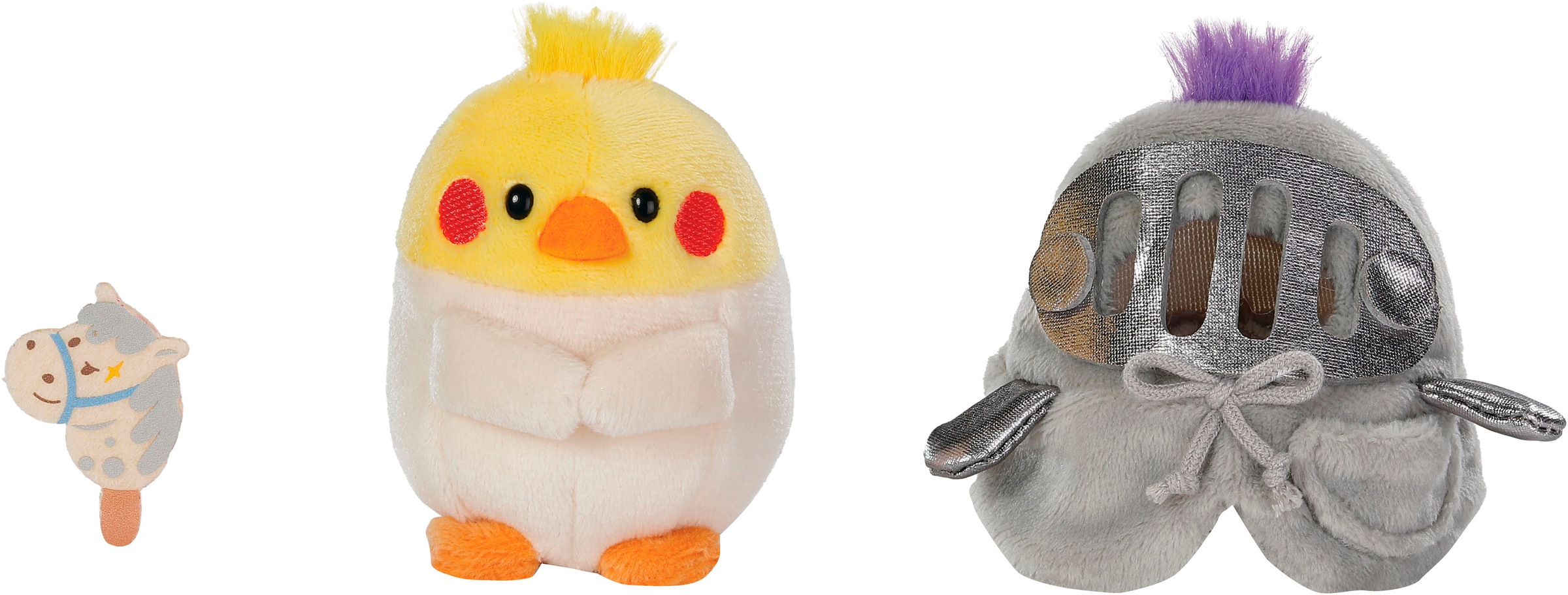 Nici Kuscheltier »mymochi, Sittich Chipsy 8 cm mit Steckenpferd und Ritterkostüm« in Geschenkbox