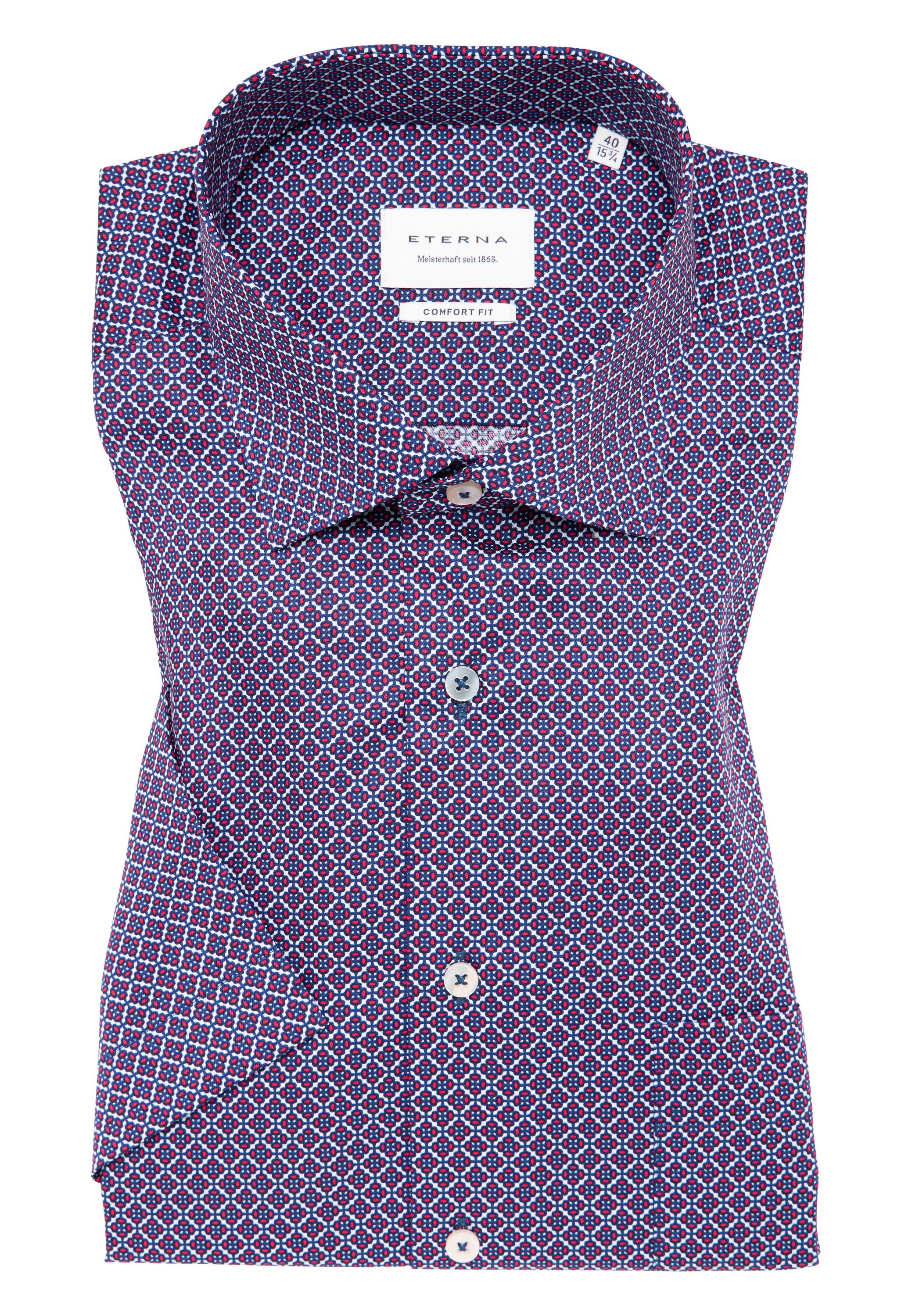 Eterna Kurzarmhemd, NON IRON (bügelfrei)
