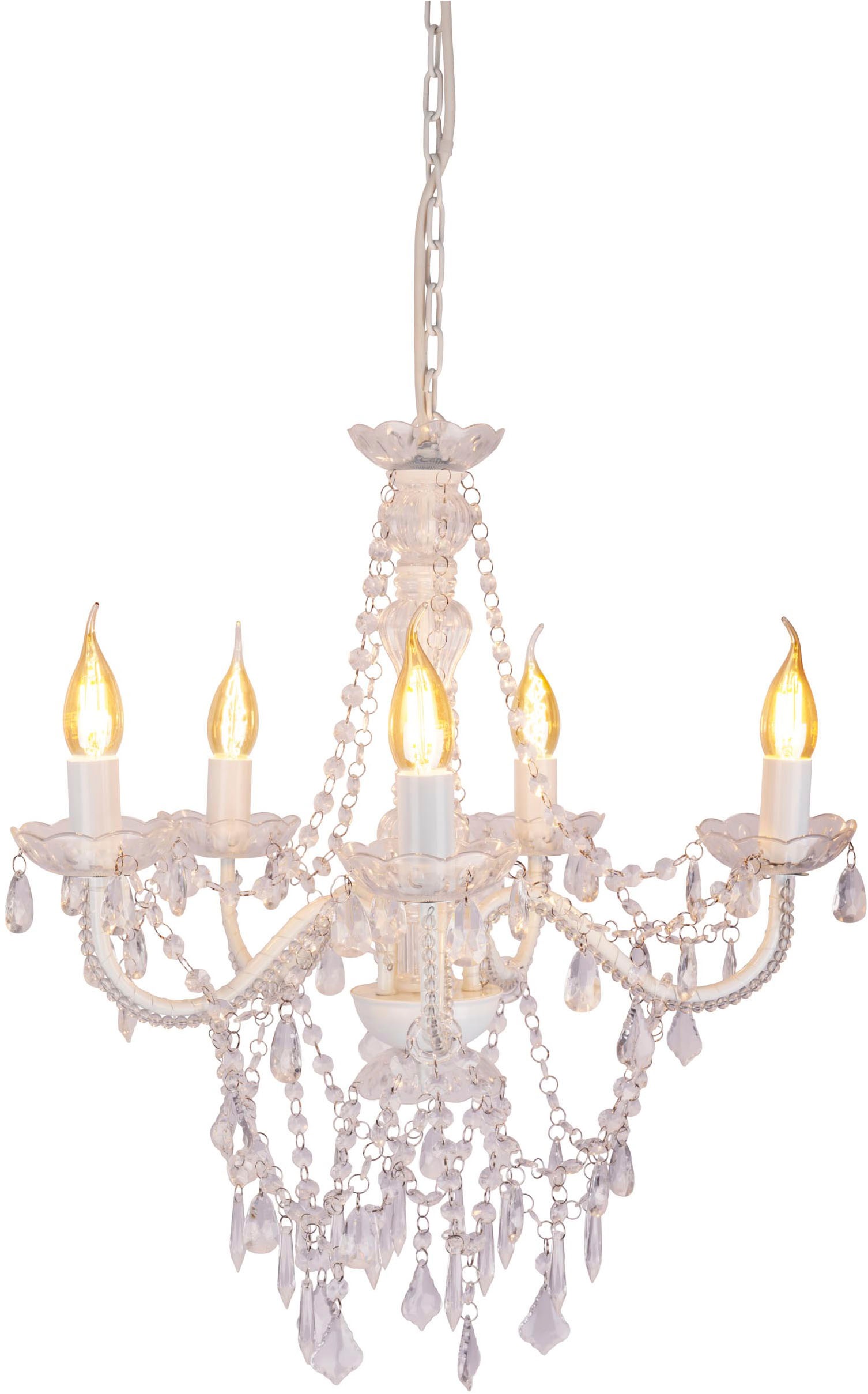 Naeve CECILIA Lustre multi-bras blanc 5xE14