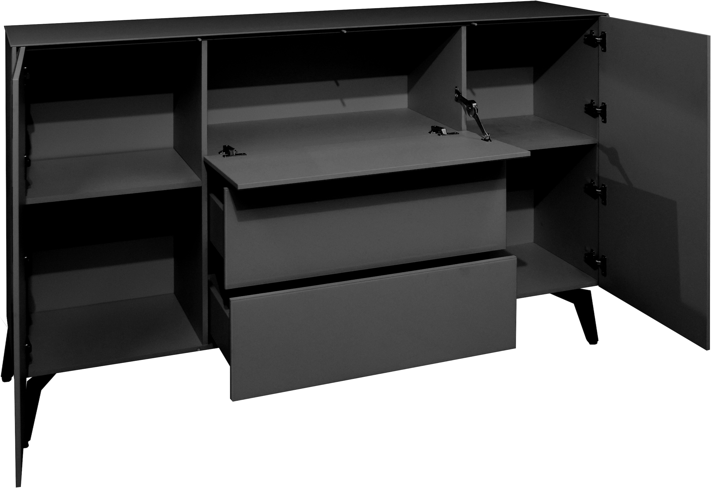 Mäusbacher Kommode »Imola TOPSELLER!«, (OTTOs Choice), Kommode mit Glasfront und Glasoberplatte