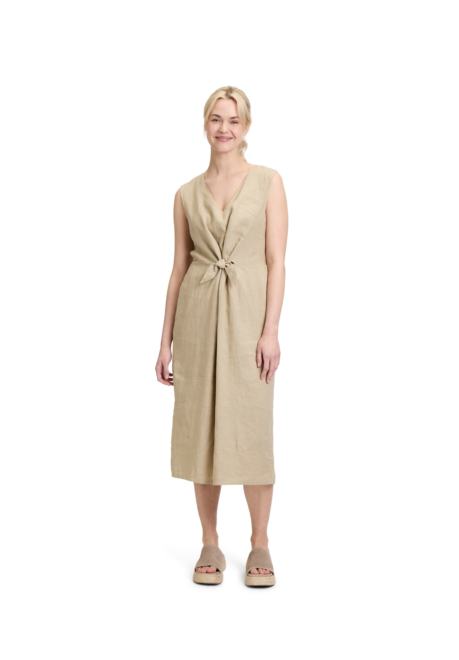 Cartoon Sommerkleid »Leinenkleid mit Cut-Outs«