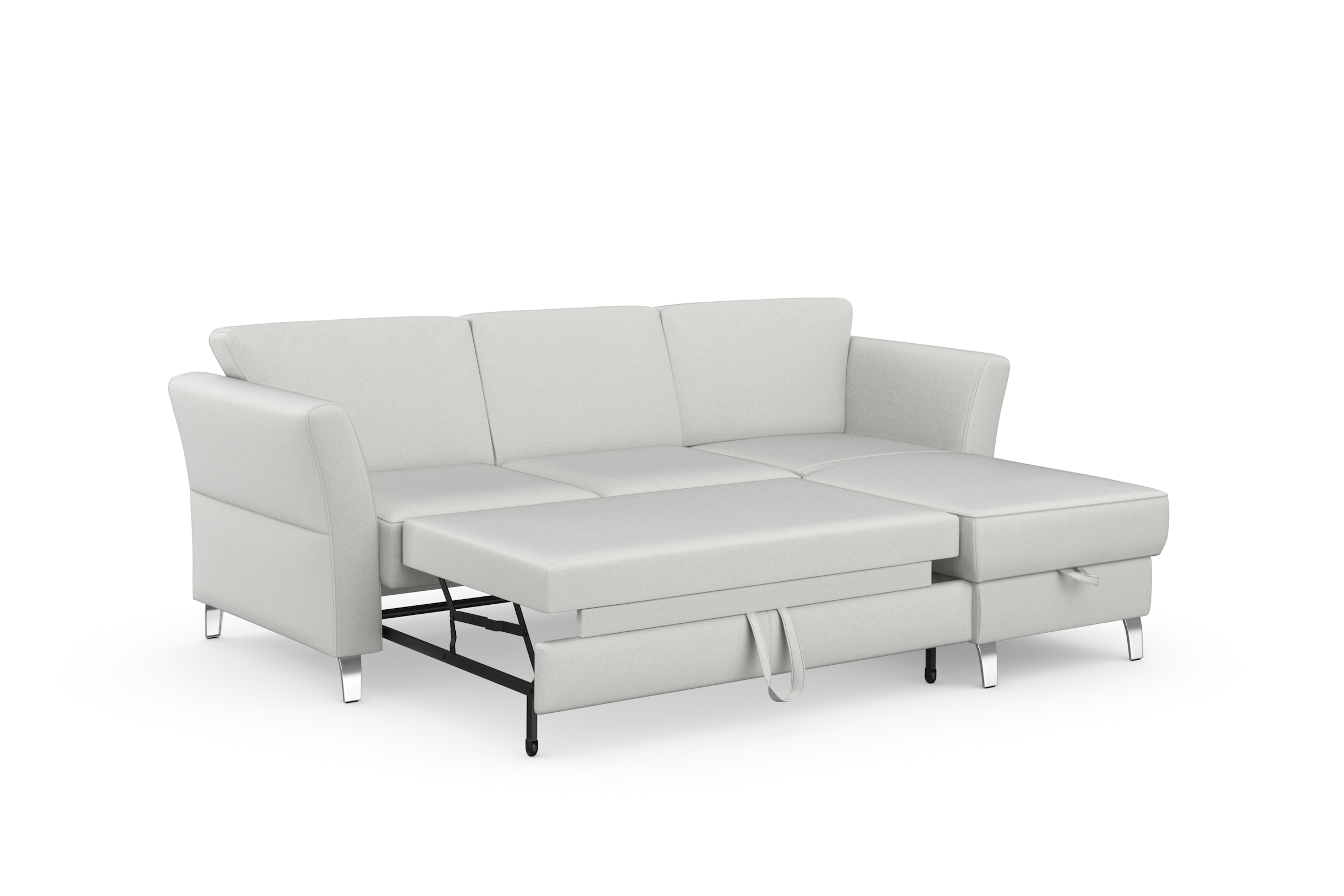 sit&more Ecksofa »Visby L-Form«, wahlweise mit Bettfunktion und Bettkasten, frei im Raum stellbar