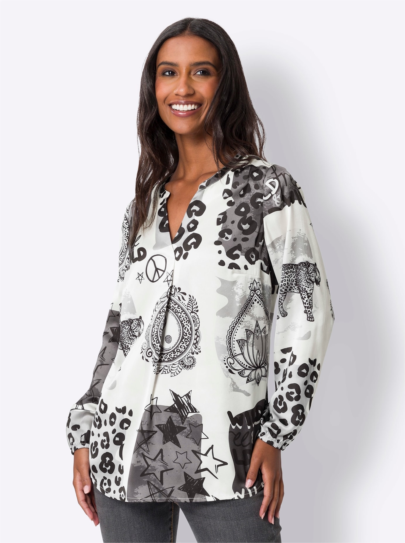 heine Druckbluse
