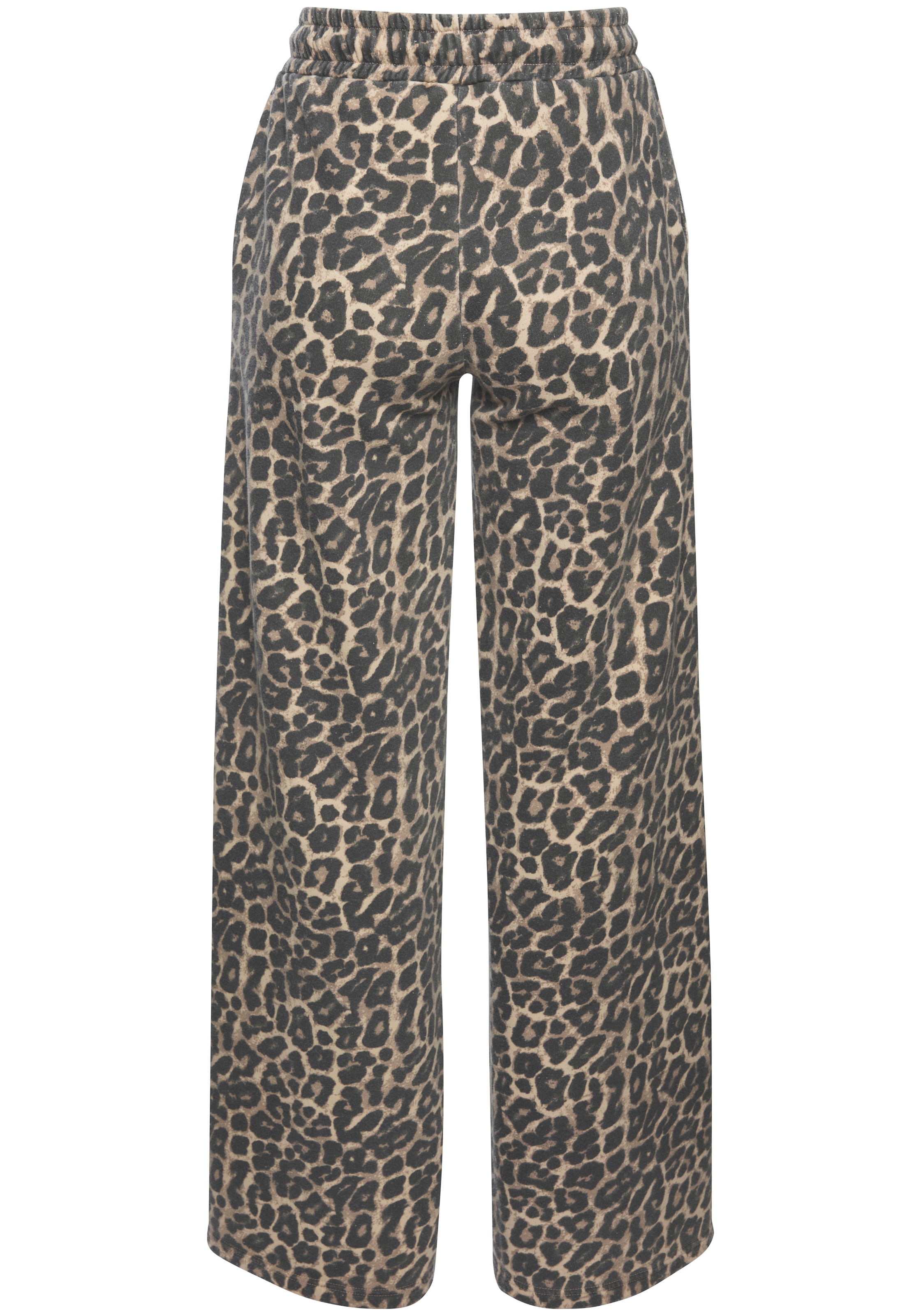 Buffalo Sweathose »- Relaxhose in Leo-Optik«  Weites Bein mit bequemen Bündchen, Home- und Loungewear