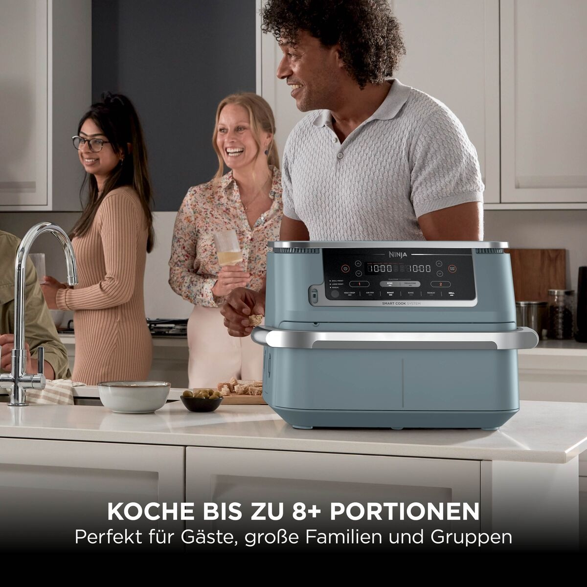 NINJA Heißluftfritteuse »AF600EU Foodi FlexDrawer« 2470 W