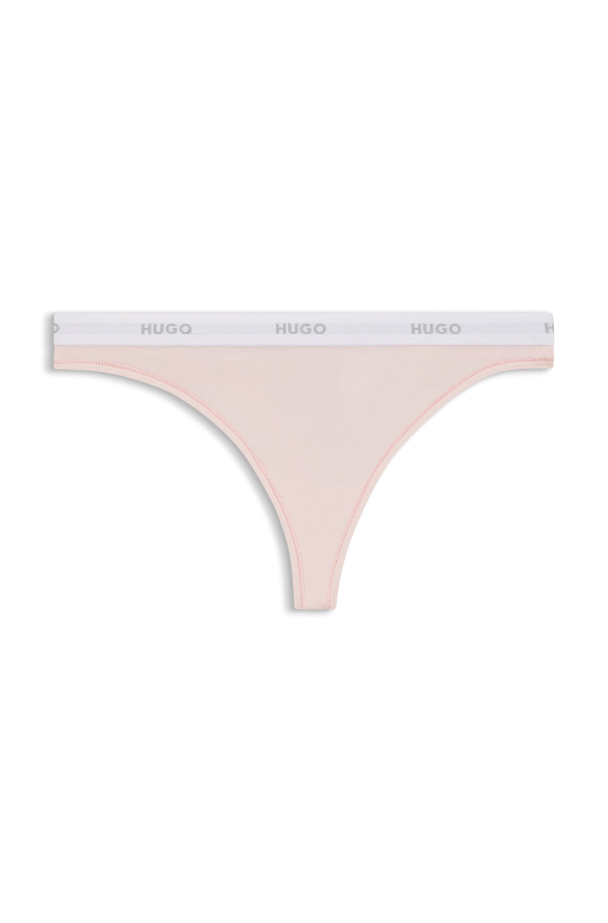 HUGO Underwear String »ID«, aus Stretch-Baumwolle mit Logos am Bund