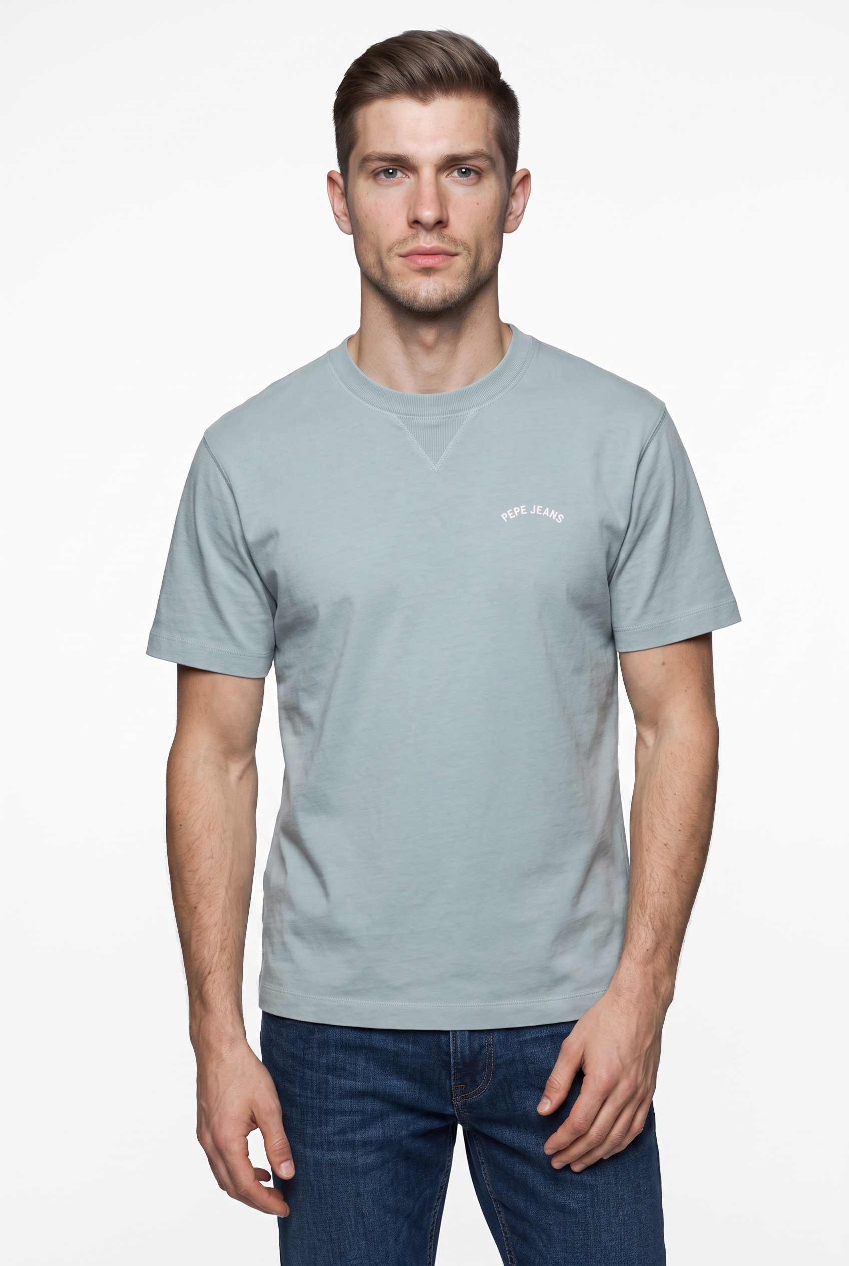 Pepe Jeans T-Shirt »JOHN TEE« mit V-Naht am Rundhals
