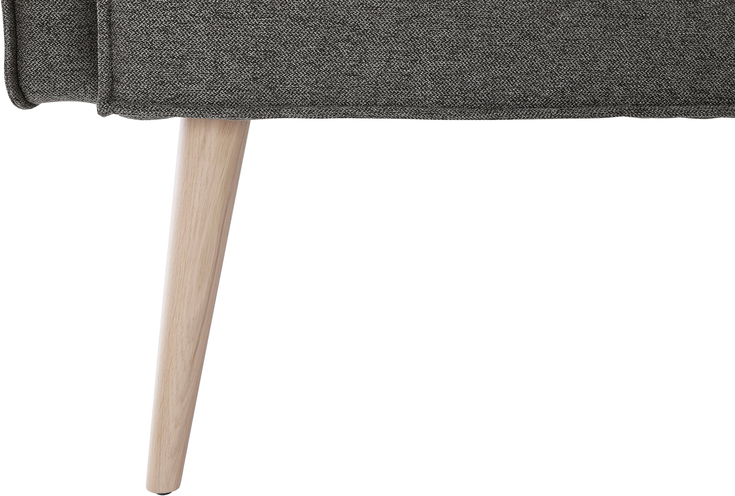 exxpo - sofa fashion Eckbank »Lungo, moderne Kedernaht, bequem und elegant, hoher Holzfuß« hochwertige Detailverarbeitung, frei im Raum stellbar