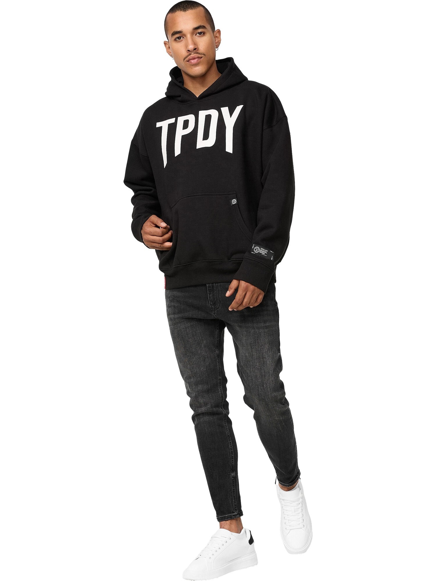 trueprodigy Hoodie »Janne Logo Print Oversized Kapuze Kängurutasche«
