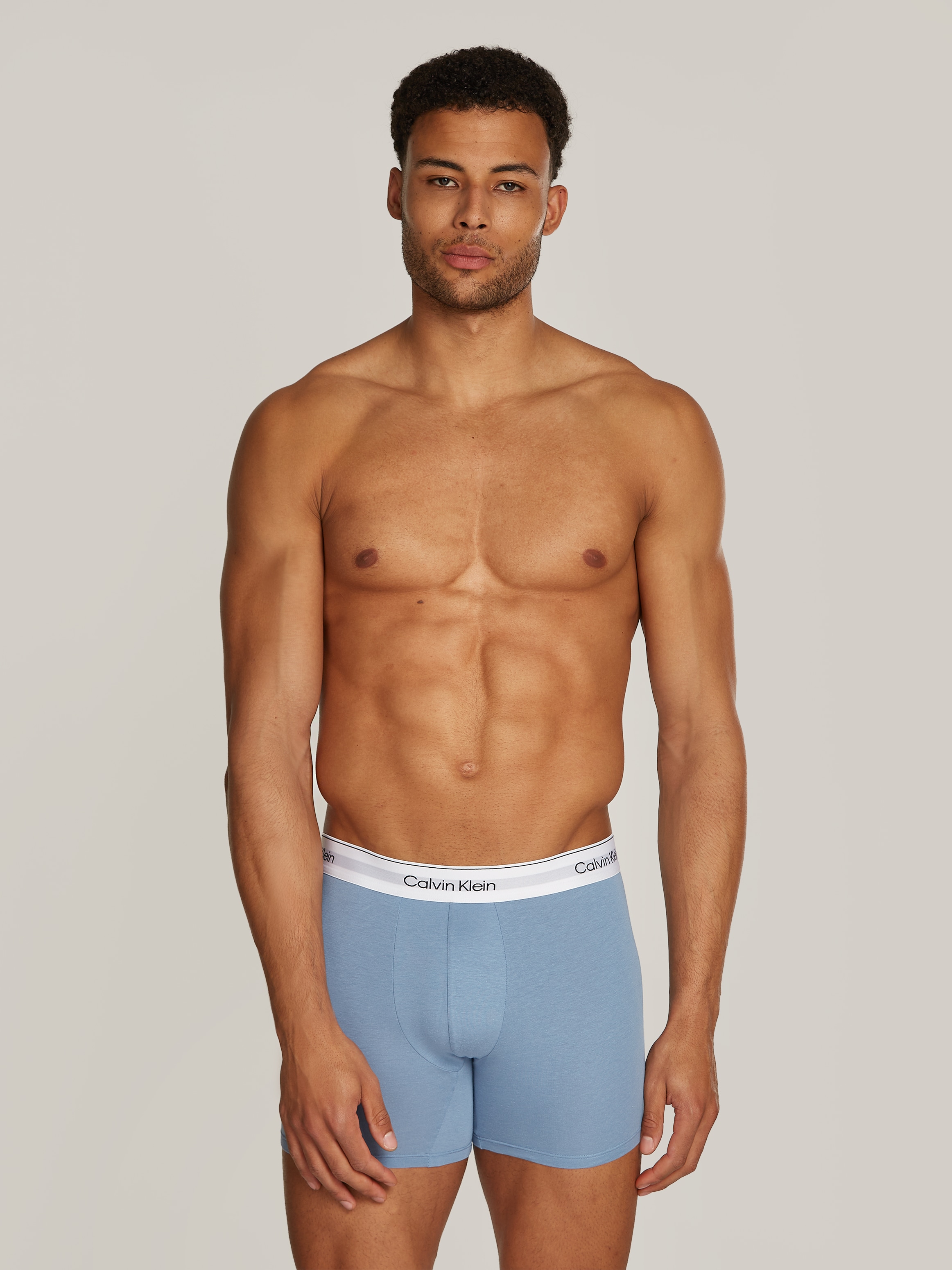 Calvin Klein Underwear Boxer »BOXER BRIEF 3PK«, (Packung, 3 St.), mit längerem Bein, Logo-Elastikbund (3 Stück)