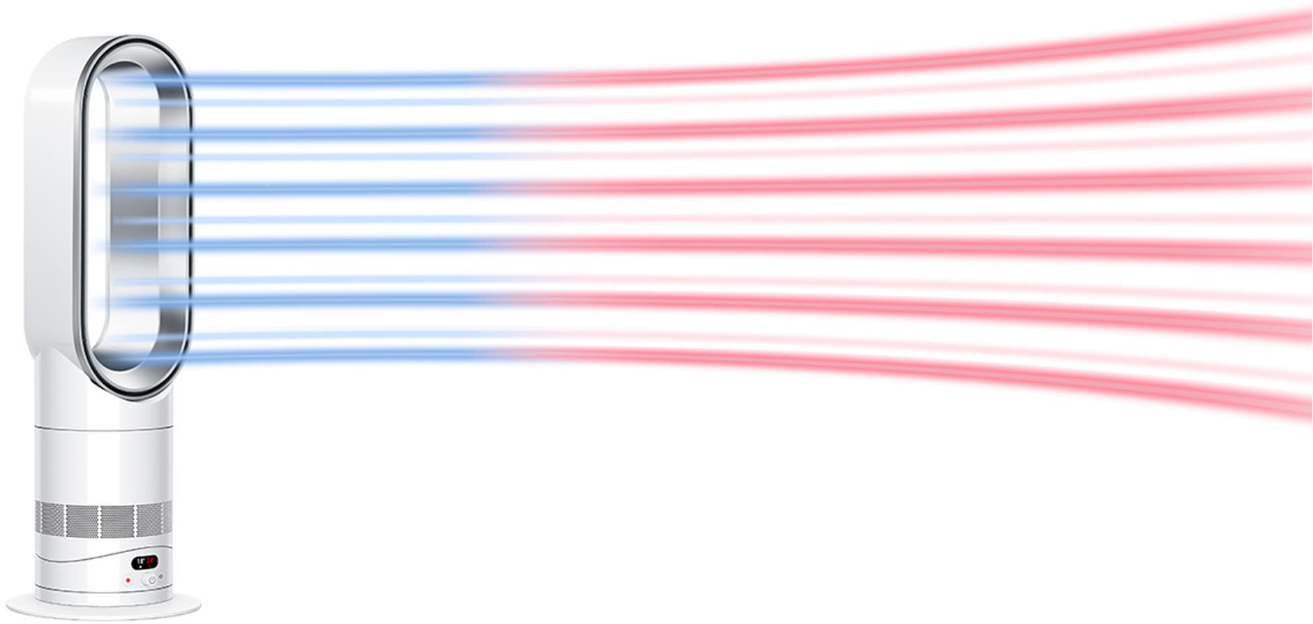 DYSON Standventilator »AM15 Hot&Cool HF1,  2 in 1 Ventilator & Heizlüfter für jede Jahreszeit« Air Multiplier, Sleep-Timer, 10 Einstellungen, App-Anbindung