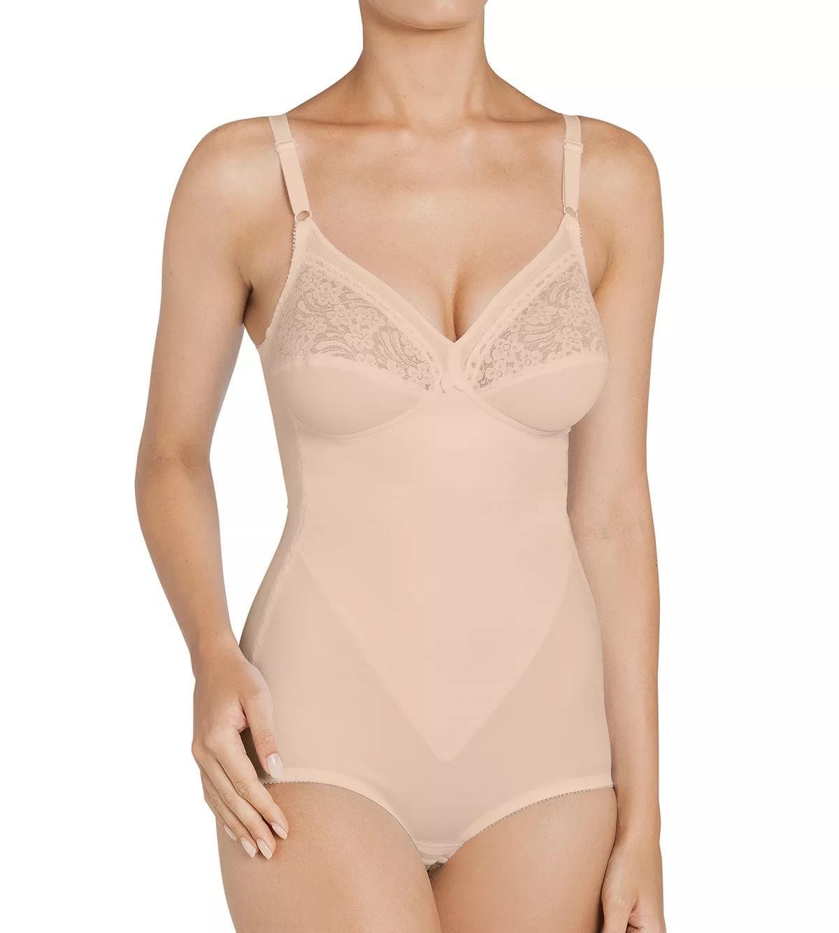 Triumph Miederbody "Formfit BS X" florale Spitze, runder Rückenausschnitt, tiefer V-Ausschnitt