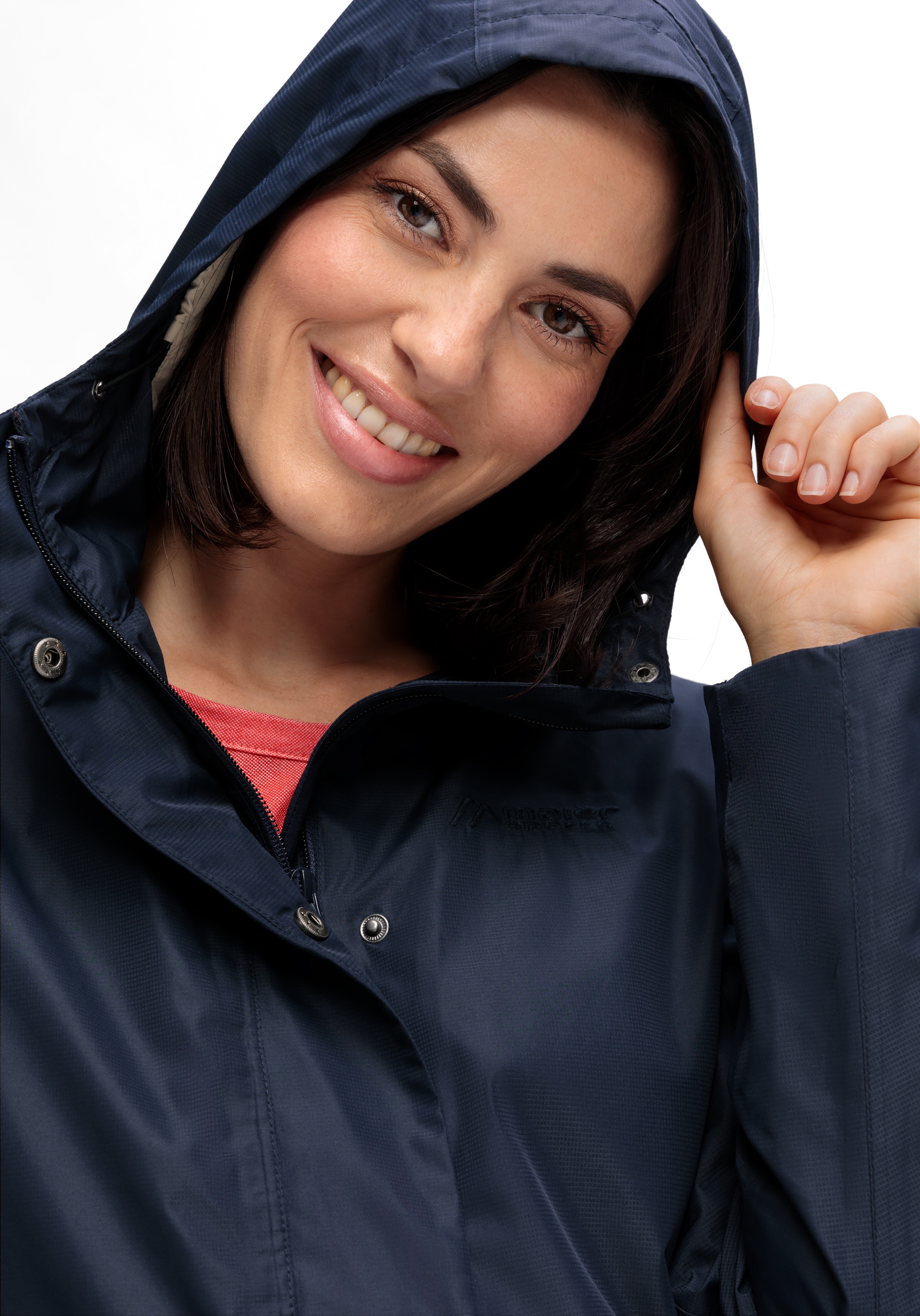 Maier Sports Outdoorjacke »Brocken Long W«, Damen Jacke wasserdicht, Funktionsjacke 2 Taschen außen + Innentasche