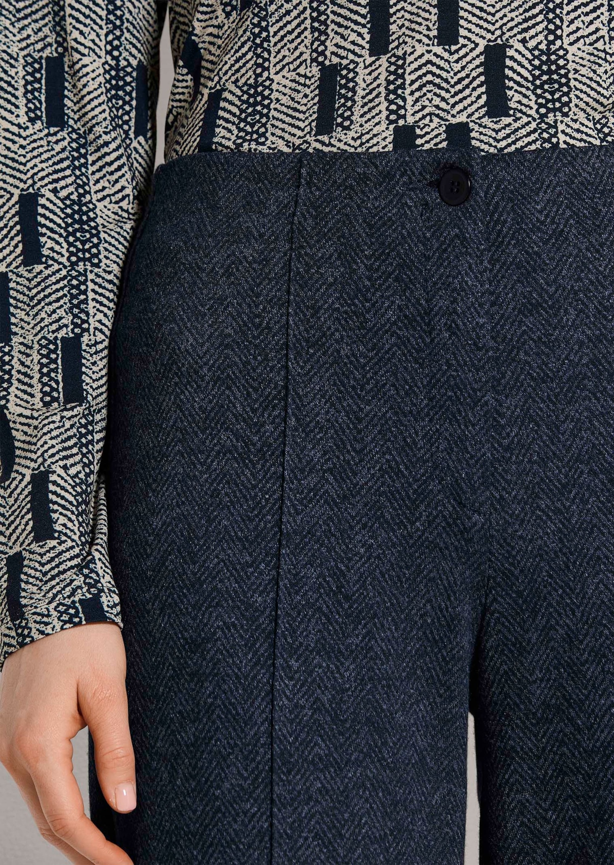 MADELEINE Bügelfaltenhose »Palazzohose Palazzohose mit weitem Bein«  Hose mit weitem Bein und Biese