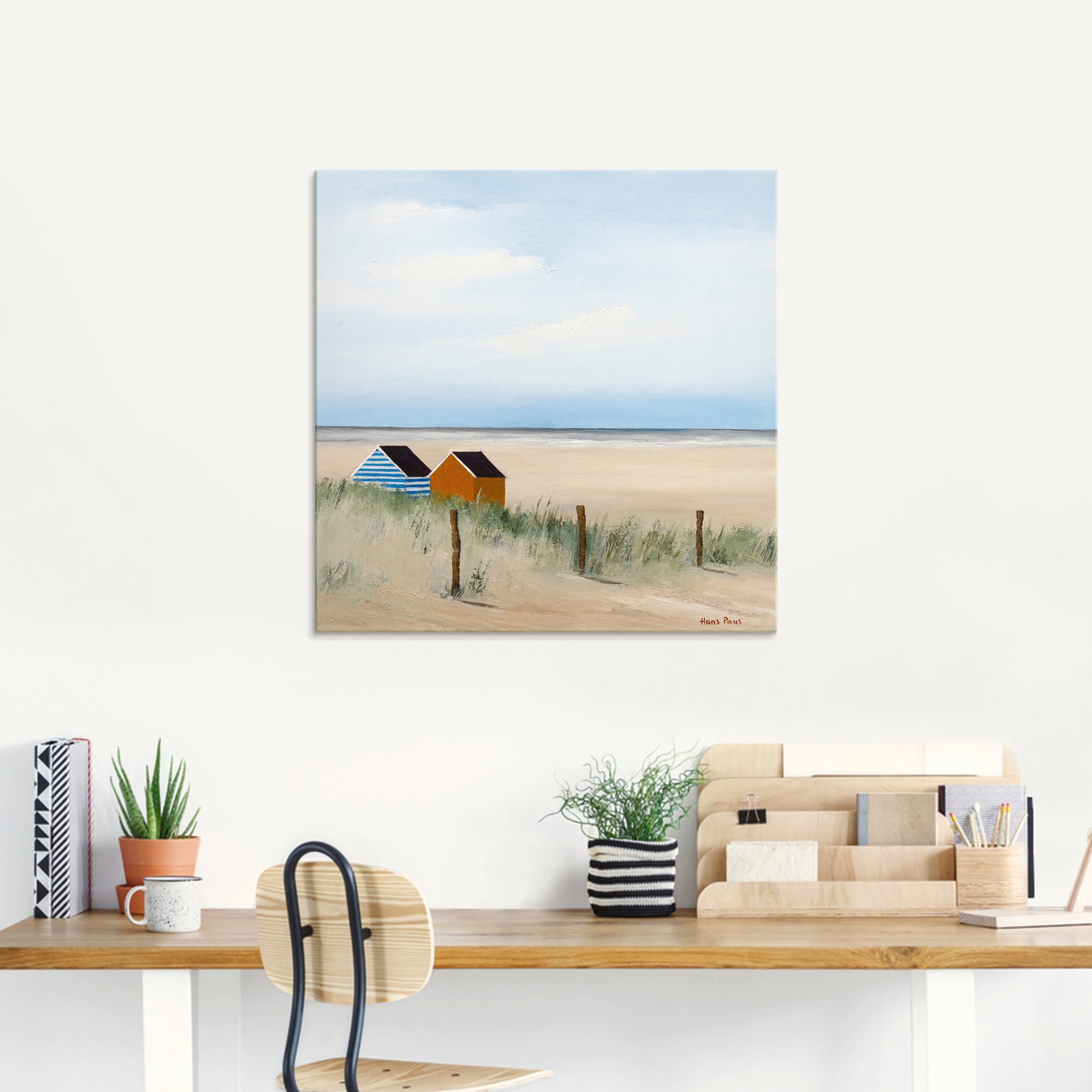 Artland Glasbild »Sonniger Morgen V« Strand 1 Stk. tlg. in verschiedenen Größen