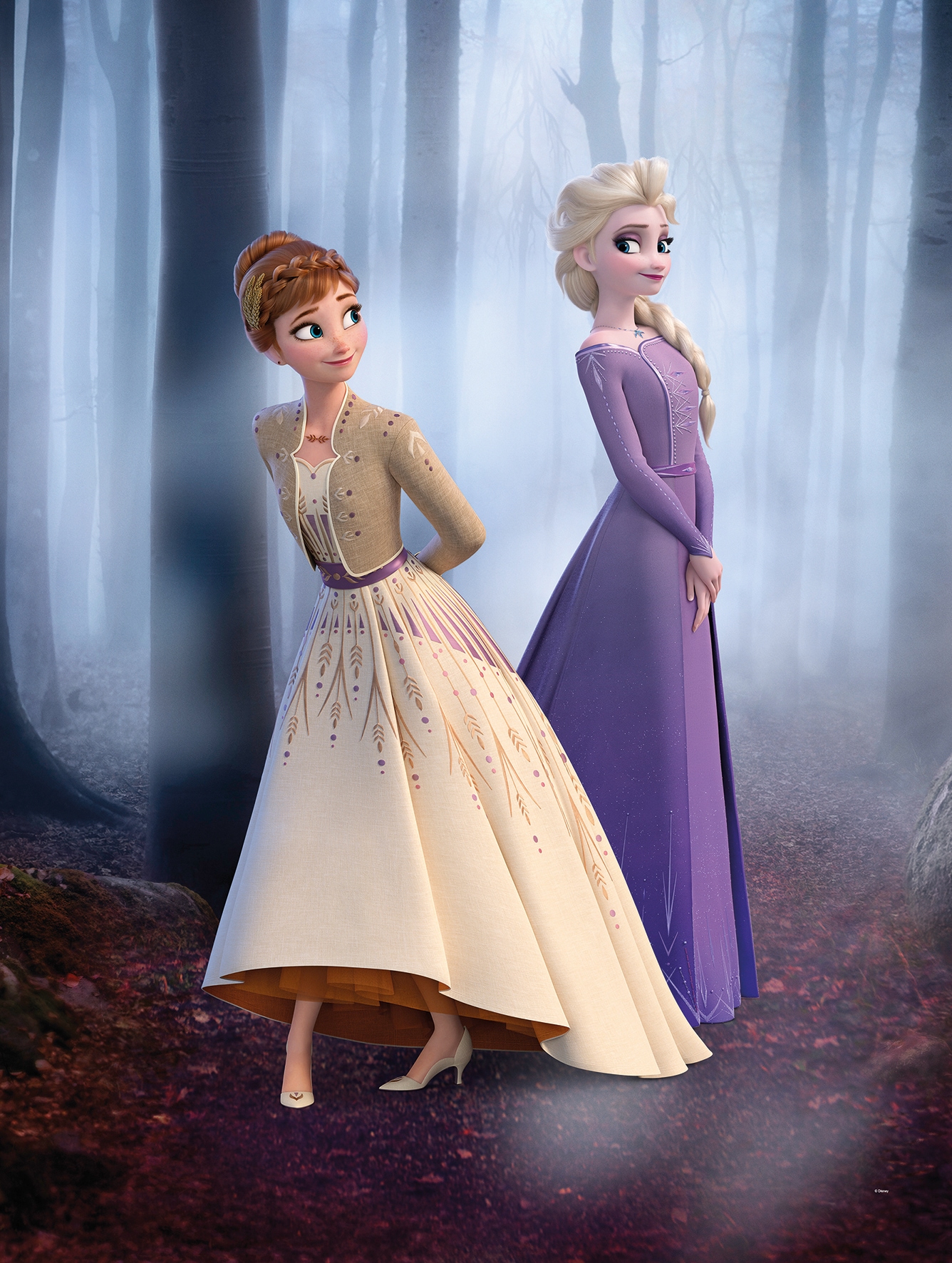 Poster »Frozen Wood Walk«, Disney, (1 St.), Kinderzimmer, Schlafzimmer, Wohnzimmer