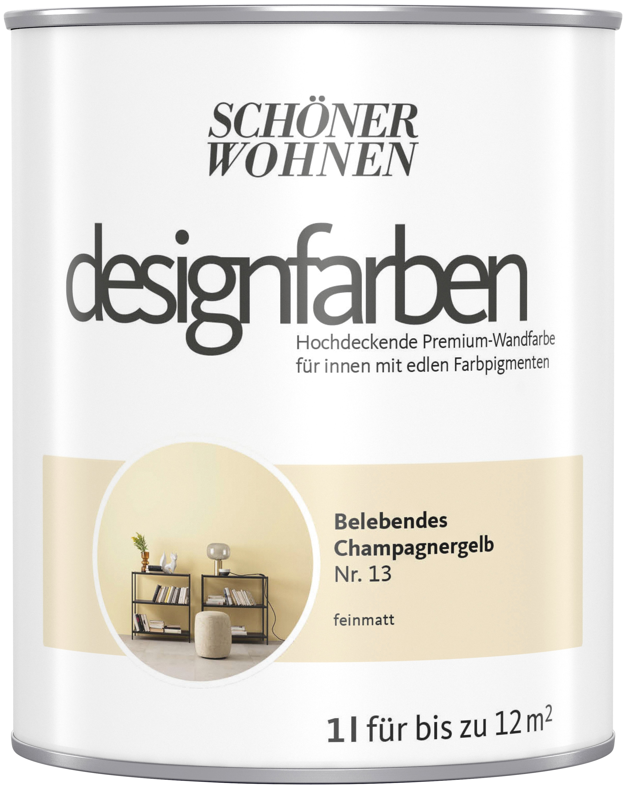 SCHÖNER WOHNEN FARBE Wand- und Deckenfarbe »designfarben«, Belebendes Champagnercreme...