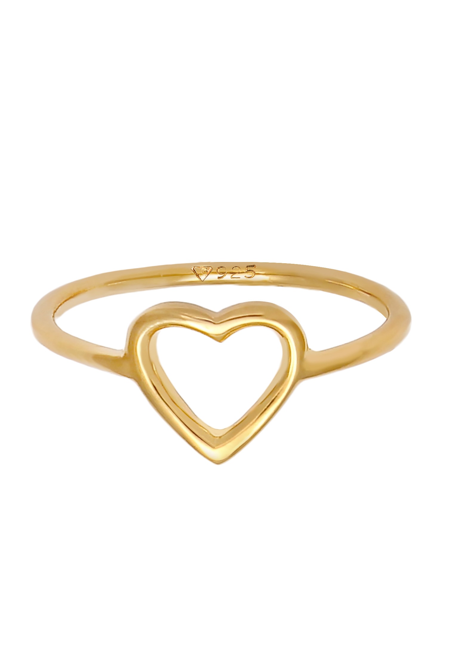 Elli Silberring »Ring Herz Liebe Romantik Zart Filigran 925 Silber«