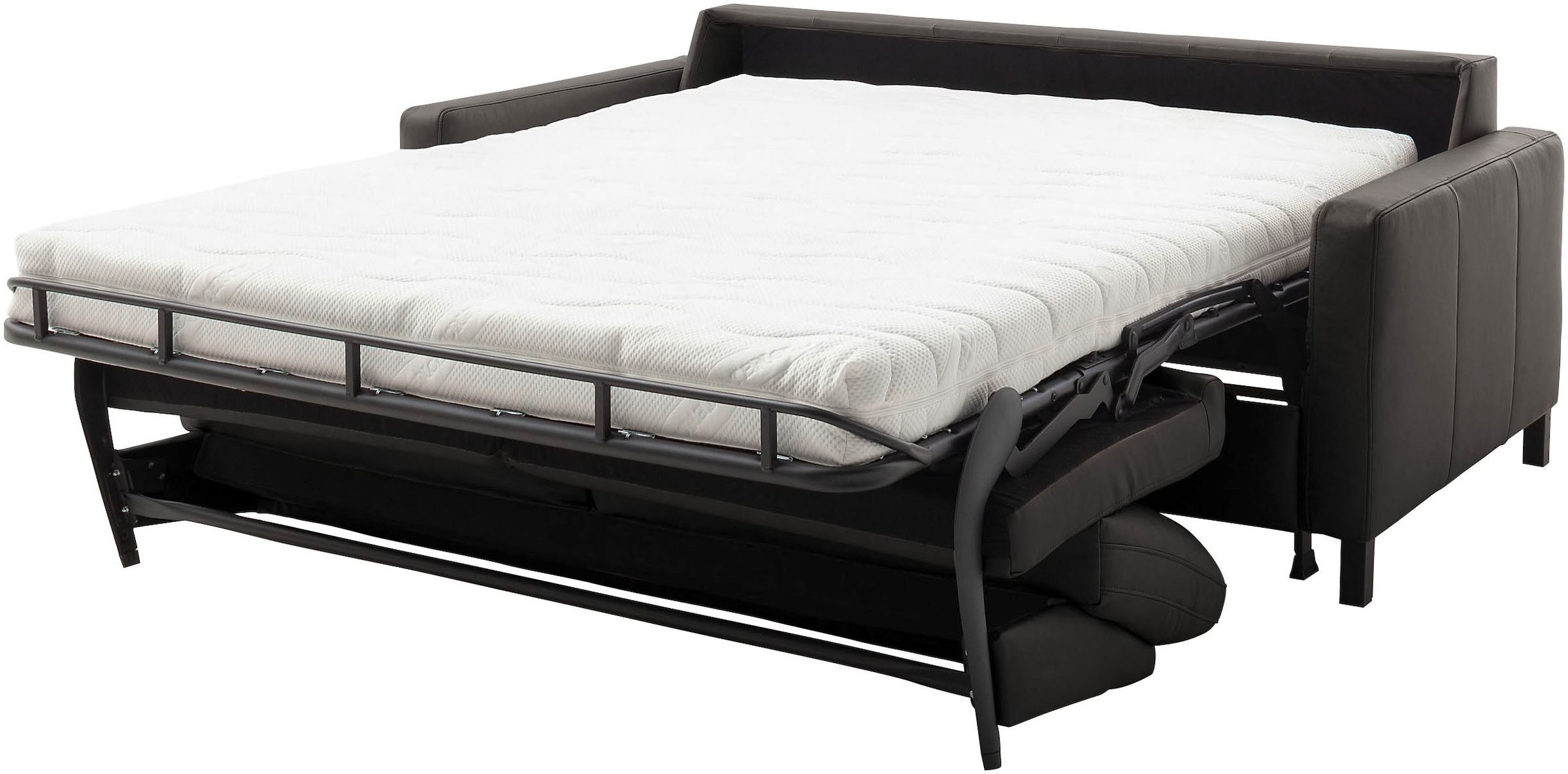 Home affaire Schlafsofa »Calestra, Lederbezug, 2-Sitzer mit Kaltschaummatratze, Breite 168 cm« Längsschläfer mit echter Dauerschläferfunktion & flexibel stellbar