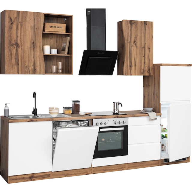 HELD MÖBEL Küche »Bruneck«, 300cm breit, wahlweise mit oder ohne E-Geräte, hochwertige  MDF-Fronten auf Rechnung kaufen
