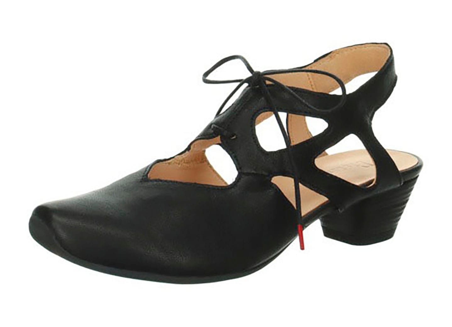 Think! Slingpumps »DAMEN«, Schnürpumps, Sommerschuh, Trichterabsatz, mit feiner Musterung