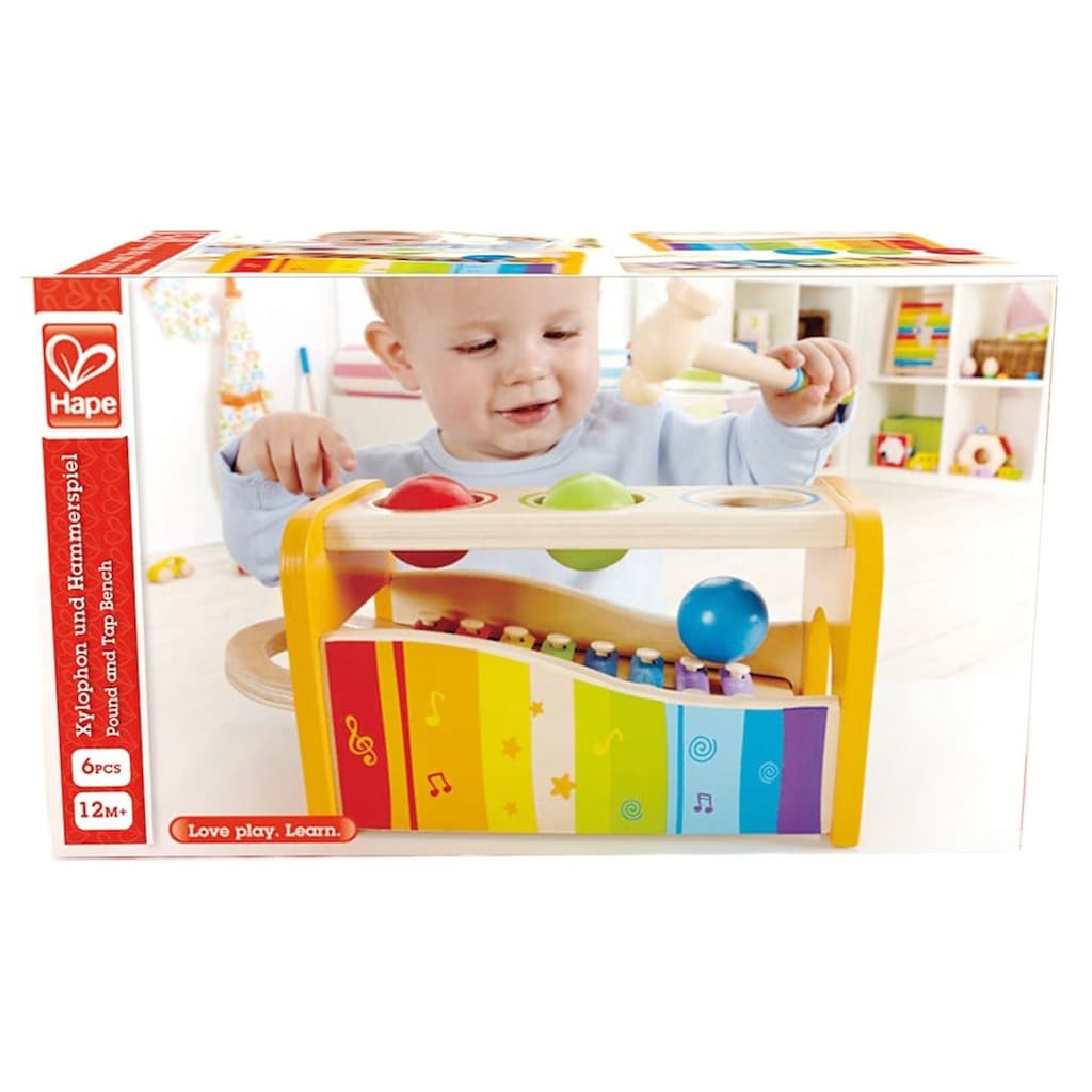 Hape Spielzeug-Musikinstrument »Xylophon«, Xylophon und Hammerspiel