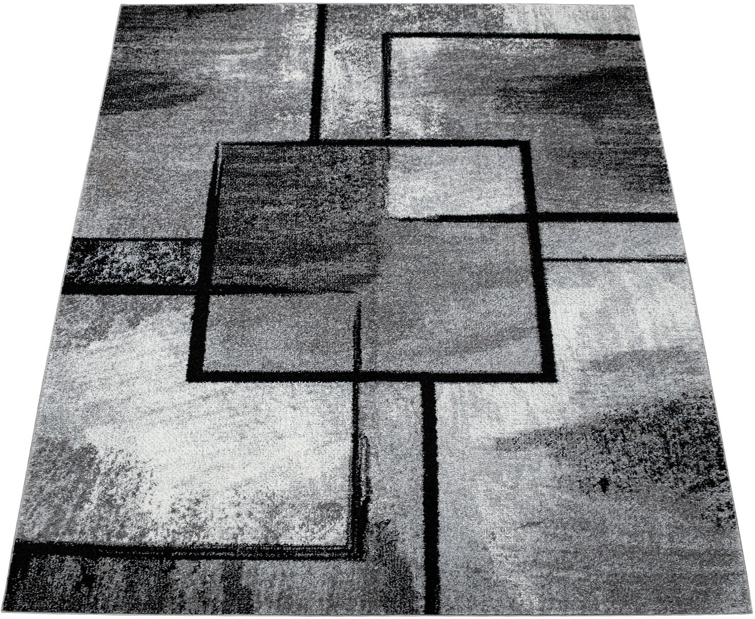 Paco Home Teppich »Mondial 107«, rechteckig, Design modernes Kurzflor, abstraktes