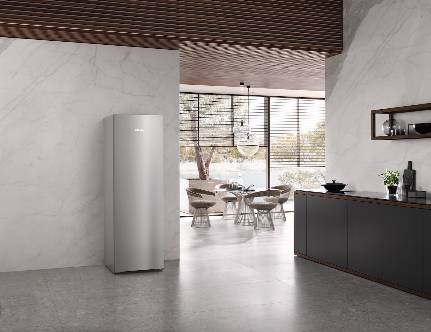 Miele Gefrierschrank »FNS 4882 D Edelstahl«, 185,5 cm hoch, 60 cm breit