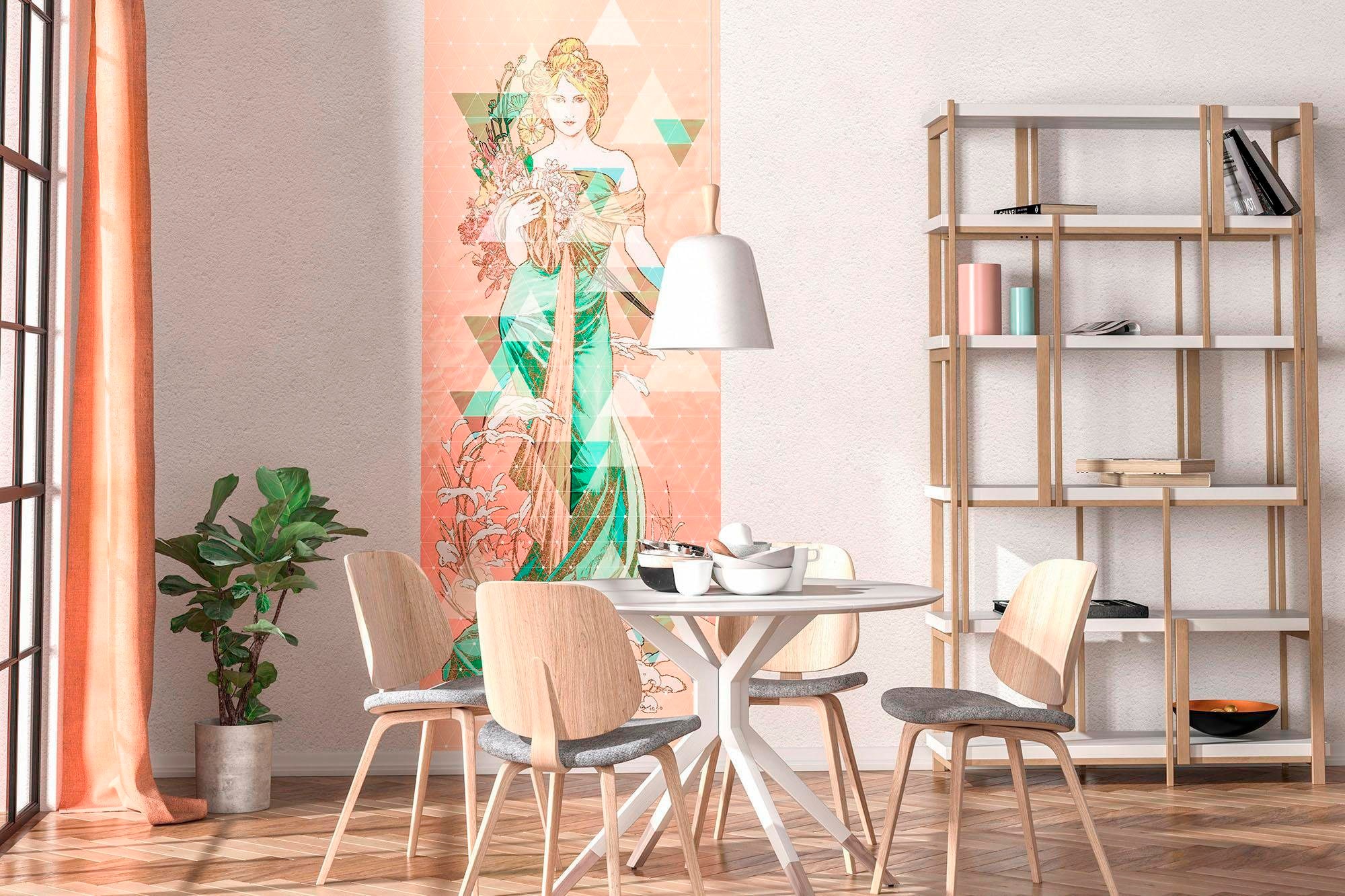 Komar Vliestapete »Digitaldruck Vlies - Printemps - Größe 100 x 280 cm«, bedruckt, Wohnzimmer, Schlafzimmer