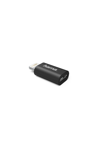 Hama Micro-USB-Adapter auf Apple Lightning-Stecker, MFI, Schwarz kaufen