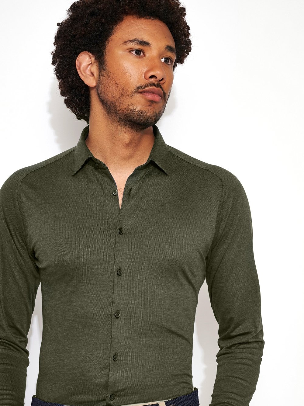 DESOTO Langarmhemd »Jerseyhemd Casual Kent«