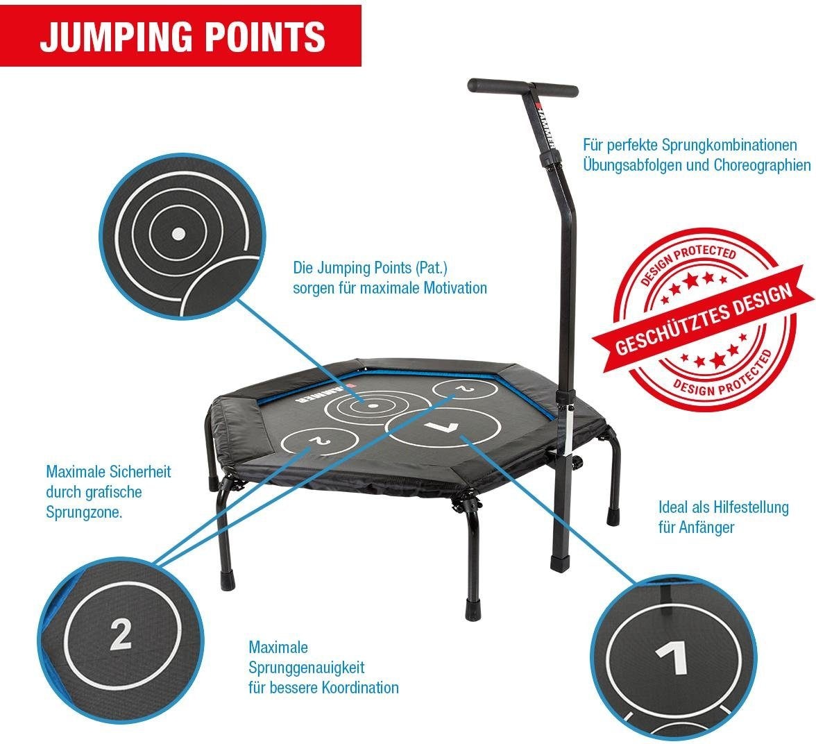 Hammer Fitnesstrampolin »Cross Jump« mit Jahren Garantie online 3 kaufen XXL 