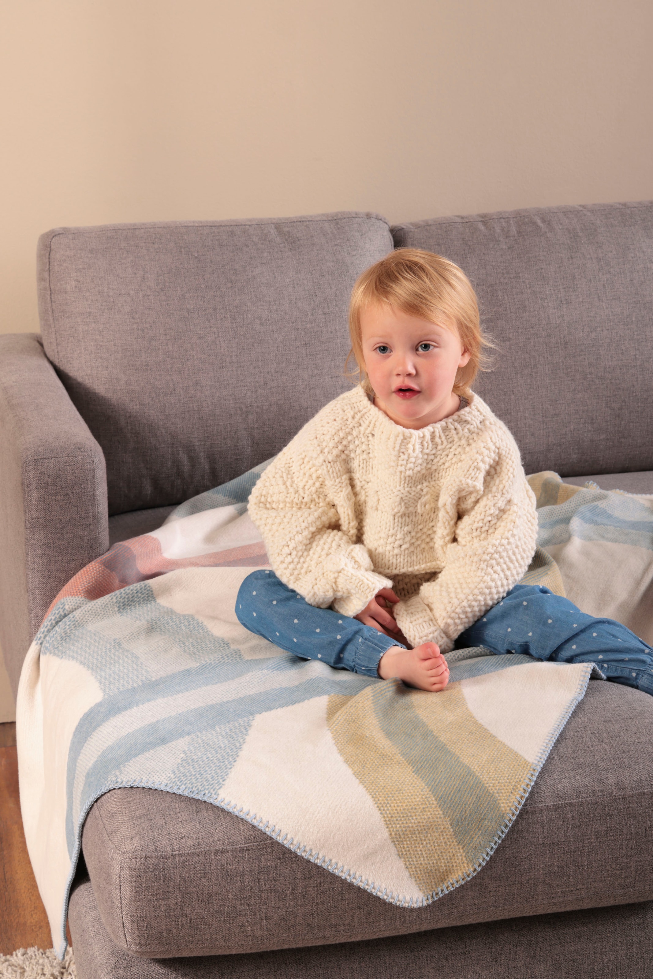 Kinderdecke »Kinderdecke Turn«, Kinderdecke Turn mit bunten Linien