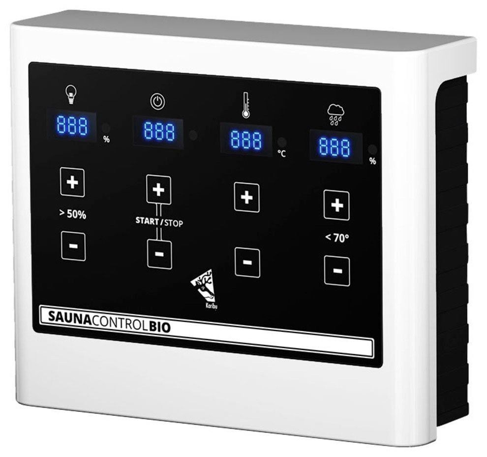 Karibu Sauna »Mia (Fronteinstieg)« Ofen 9 kW Bio externe Strg easy