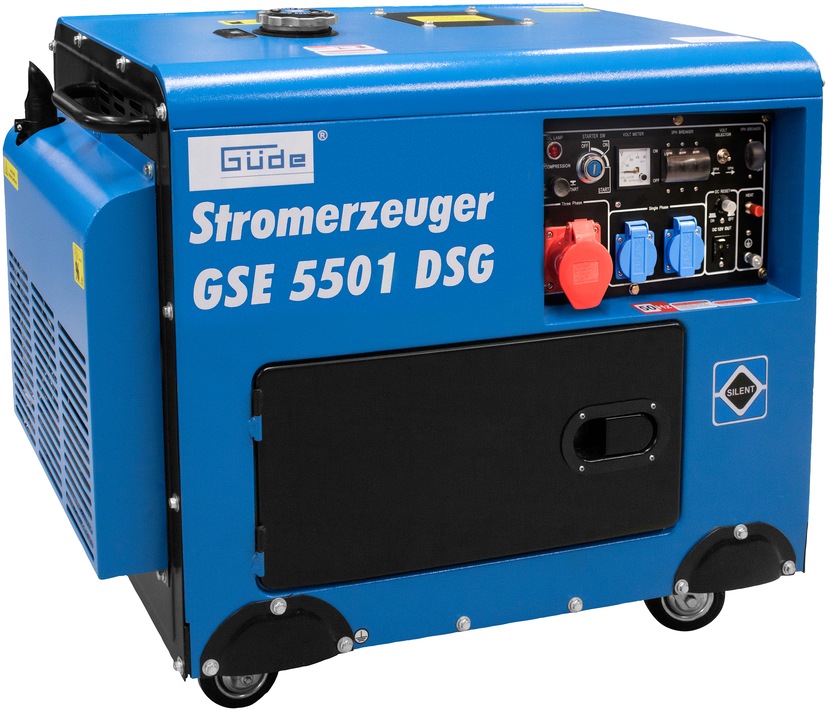 Stromerzeuger »GSE 5501 DS«, 2 x Schuko 230 V/50 Hz, 1 x CEE 16 A/400 V/50 Hz