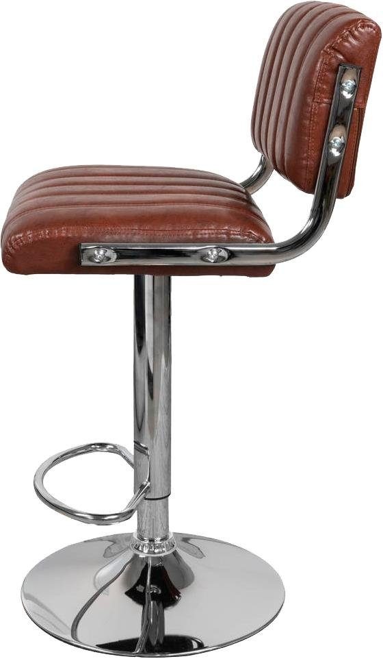 Kayoom Hochstuhl »Barstuhl Midnight 725 2er-Set,in Leder-Optik Barhocker«, (Set), 2 St., pflegeleicht, höhenverstellbar, komfortabel, drehbar