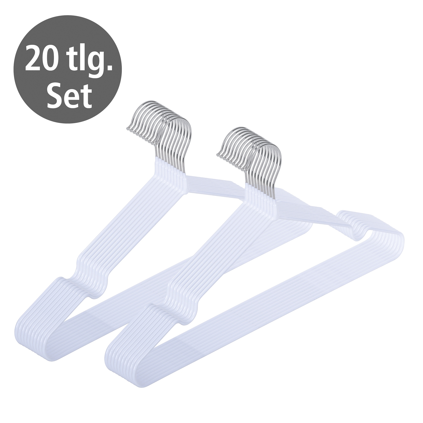 WENKO Kleiderbügel »Modell Sascha« rutschfeste Beschichtung, schmales Design