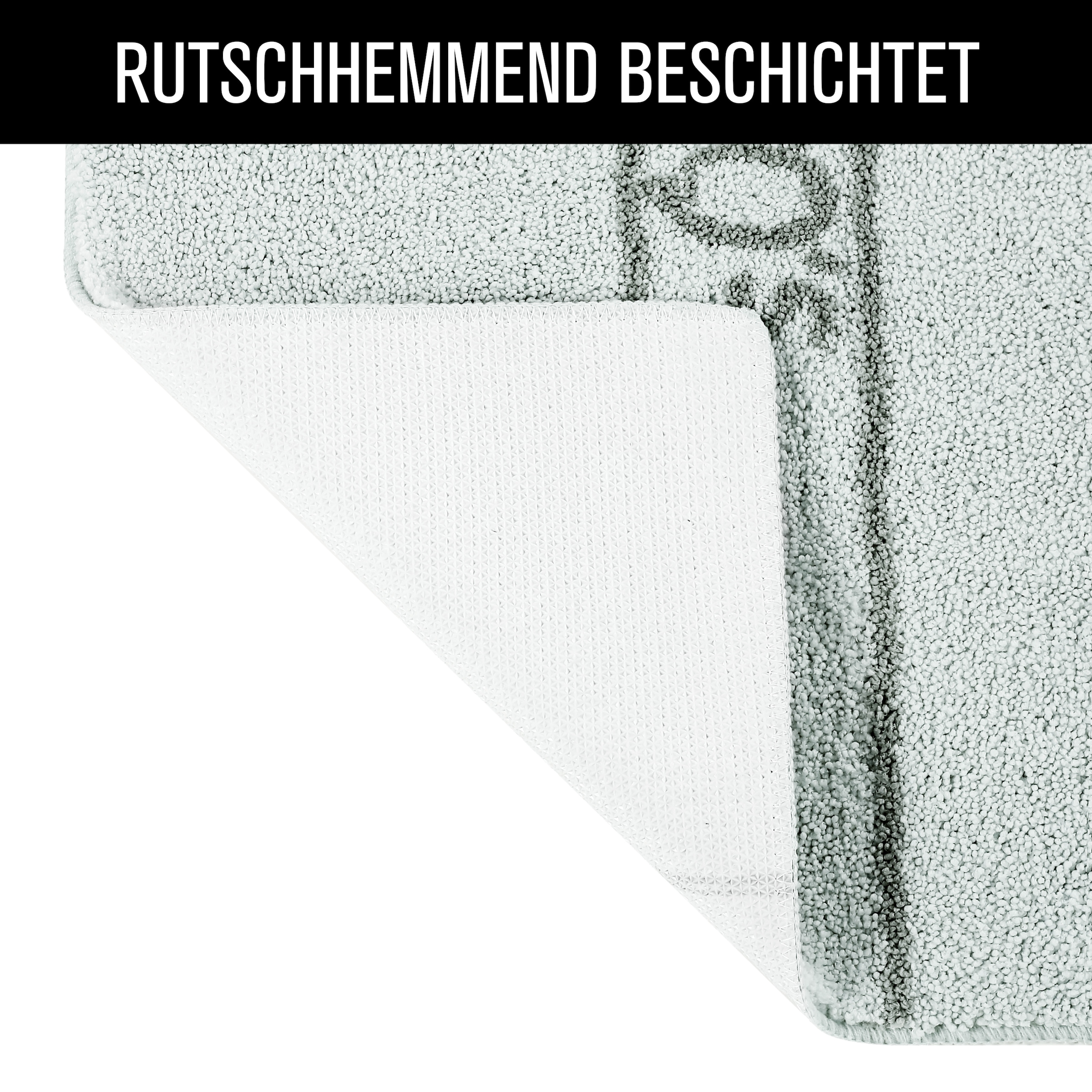 s.Oliver Badematte »Allie, Badvorleger, Badezimmer Teppich, Duschvorleger« Höhe 10 mm rutschhemmend beschichtet schnell trocknend | strapazierfähig Badteppich, weiche Haptik, unifarben mit s.Oliver Schriftzug