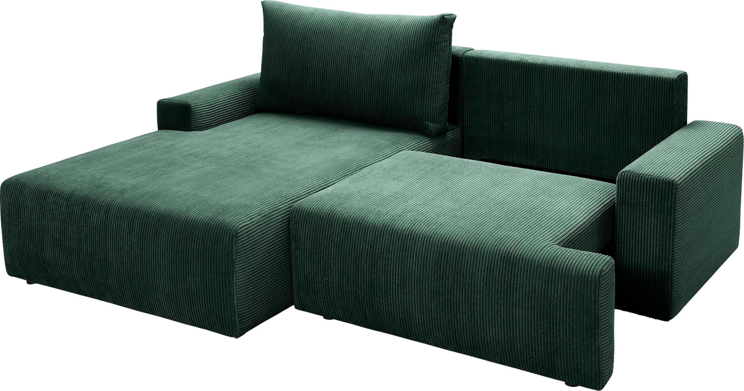 exxpo - sofa fashion Ecksofa »Orinoko«, und inklusive Bettkasten verschiedenen bestellen bequem in Bettfunktion Cord-Farben