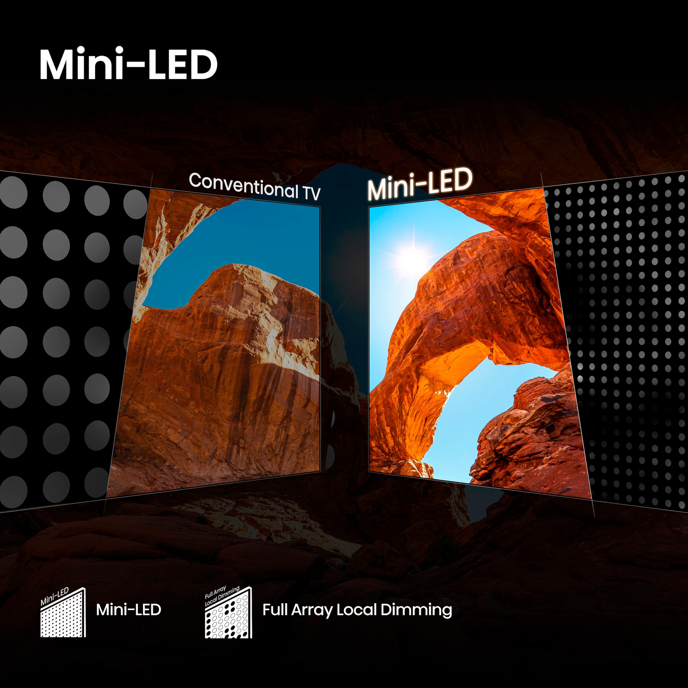 Hisense QLED Mini LED-Fernseher »65U7Q«, 4K Ultra HD, Smart-TV, 4K UHD Mini LED