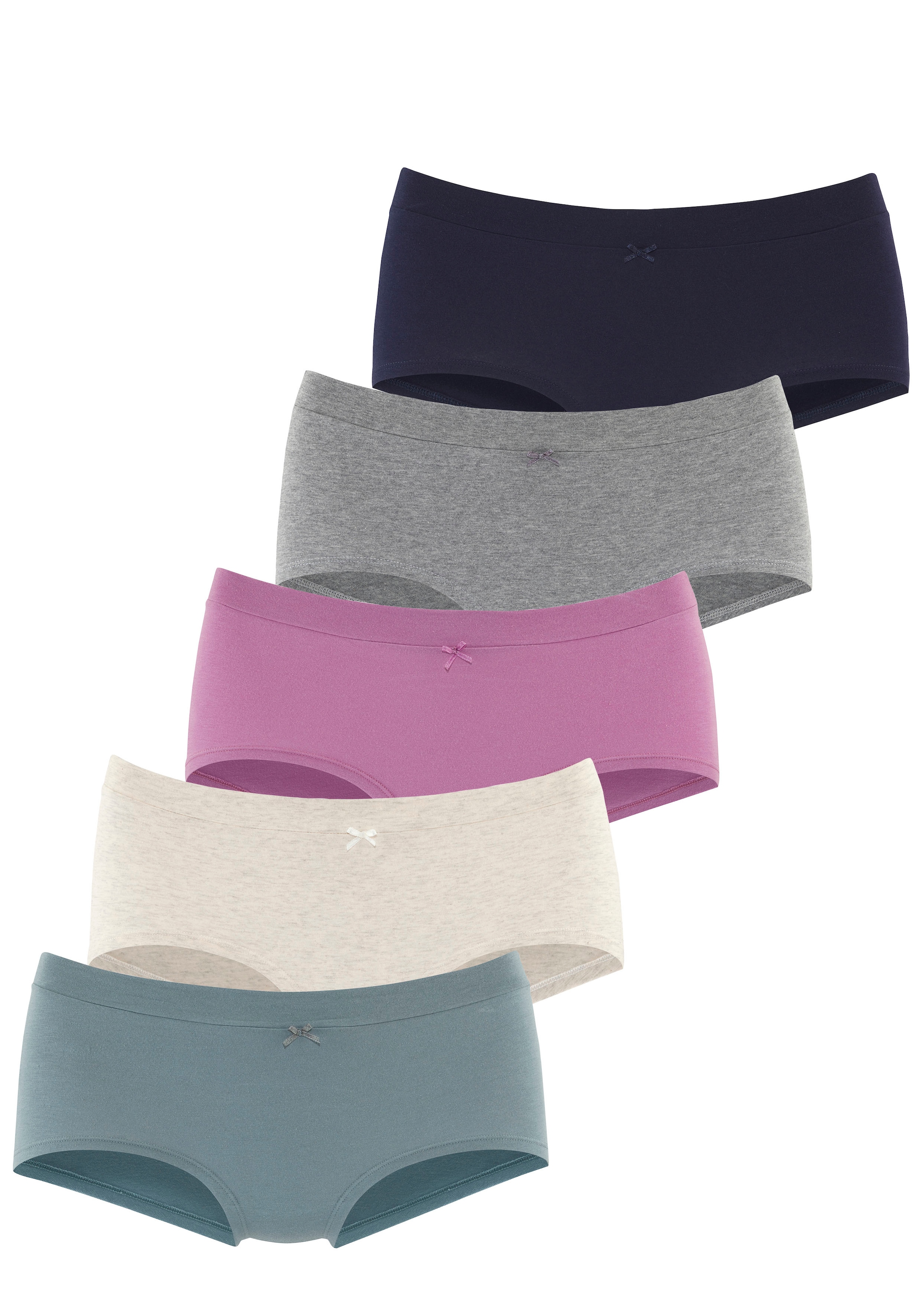 Vivance Panty, (5er-Pack), aus weicher, elastischer Baumwolle