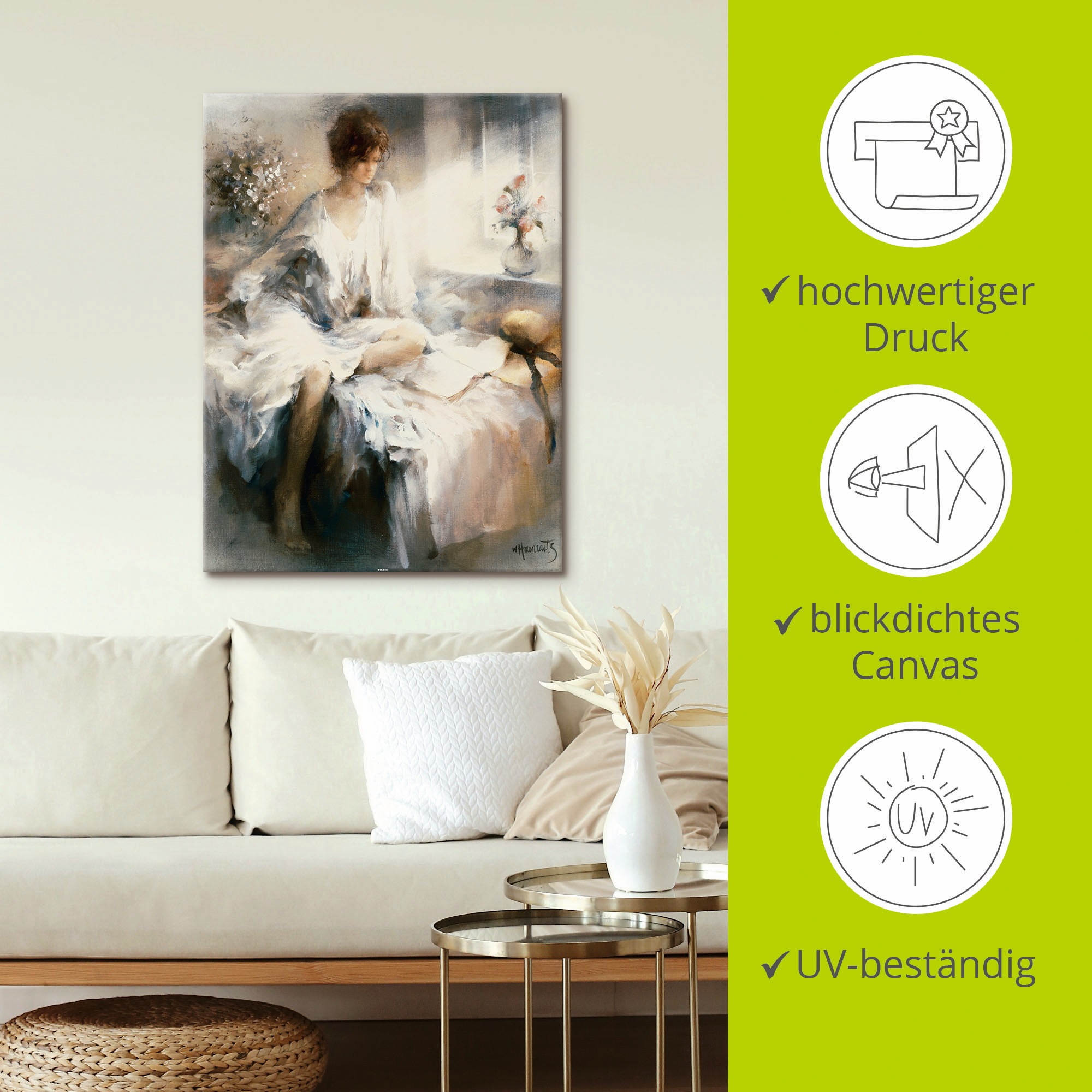 Artland Wandbild »Meditation« Frau 1 Stk. tlg. als Leinwandbild, Poster in verschied. Größen