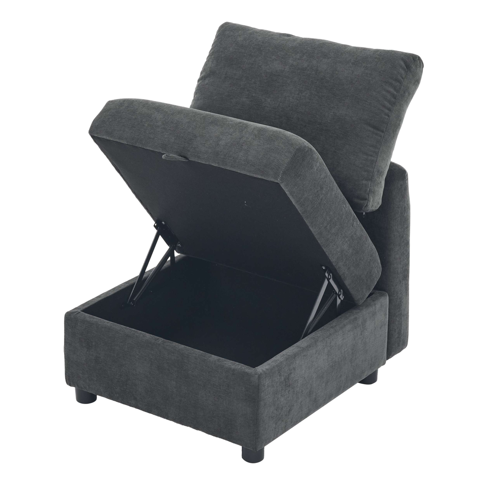 Dorel Home Sessel »STILHUS Sofa-Mittel-Element, mit Stauraum, Breite 65 cm, Chenille« als Modul oder separat verwendbar - individuell kombinierbar