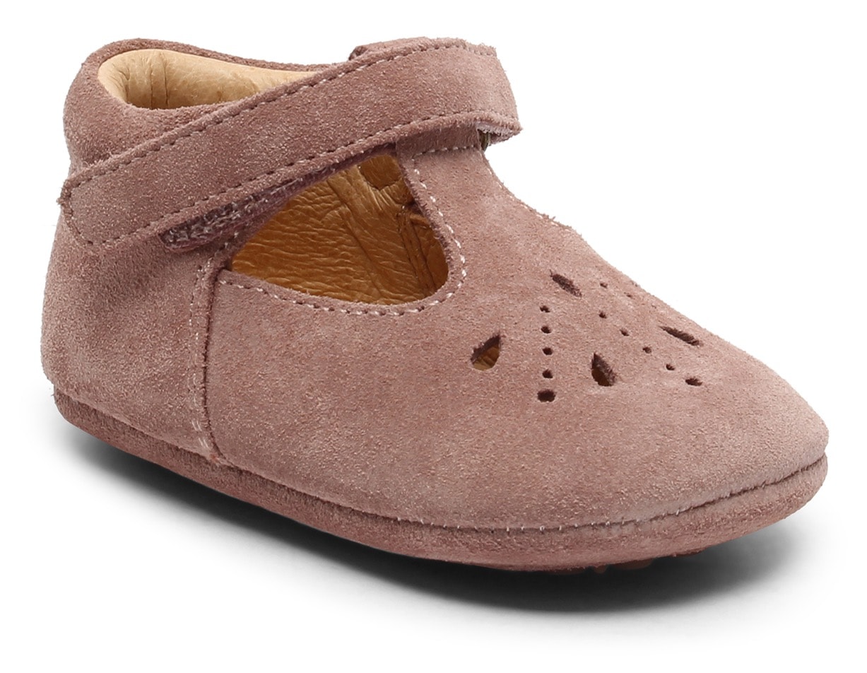 Bisgaard Hausschuh »bloom«, Babyschuh, Klettschuh, Wagenschuh, Taufschuh mit weicher T-Spange