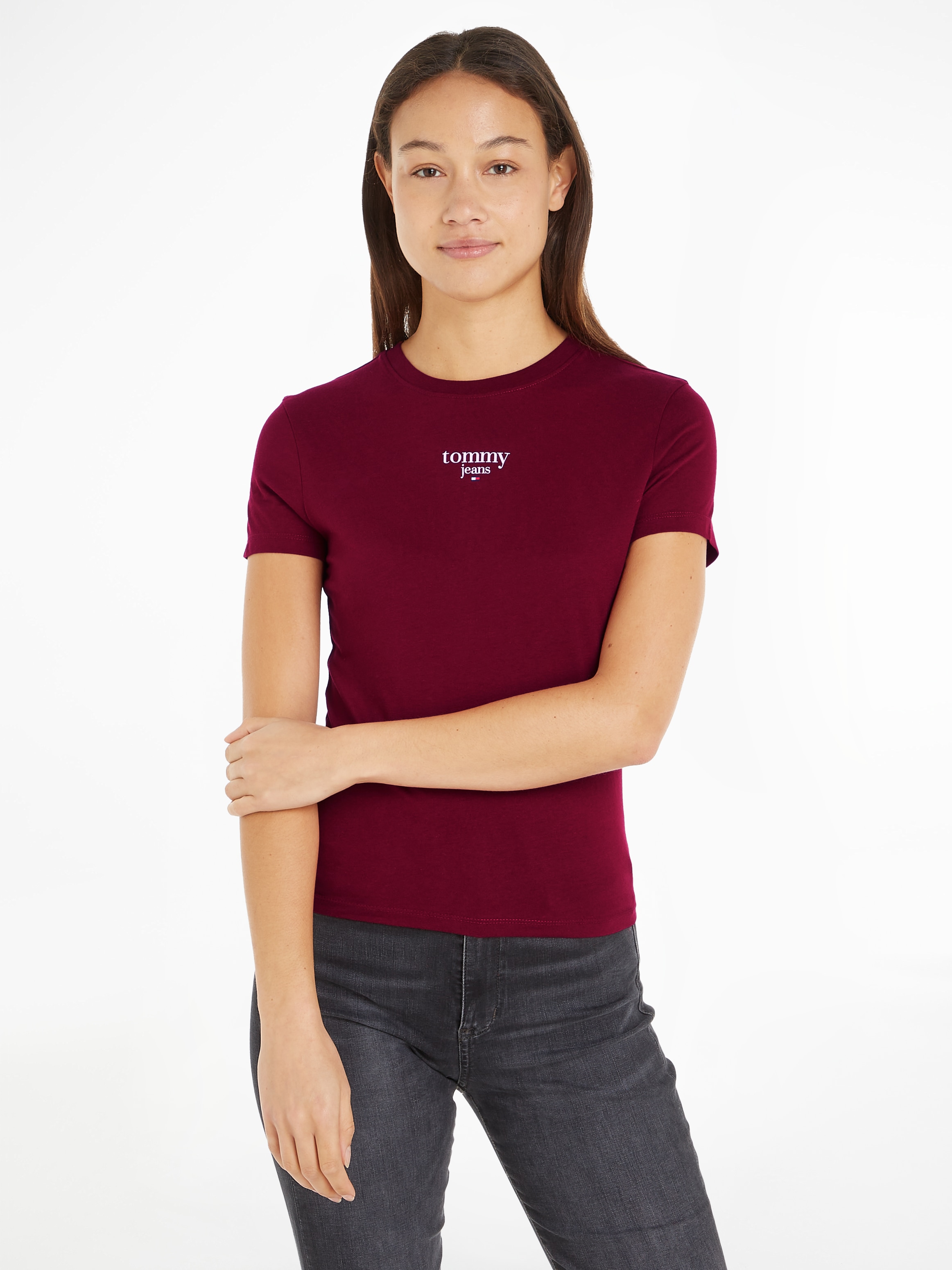 T-Shirt »TJW SLIM ESSENTIAL LOGO 1 SS EXT«, Große Größen