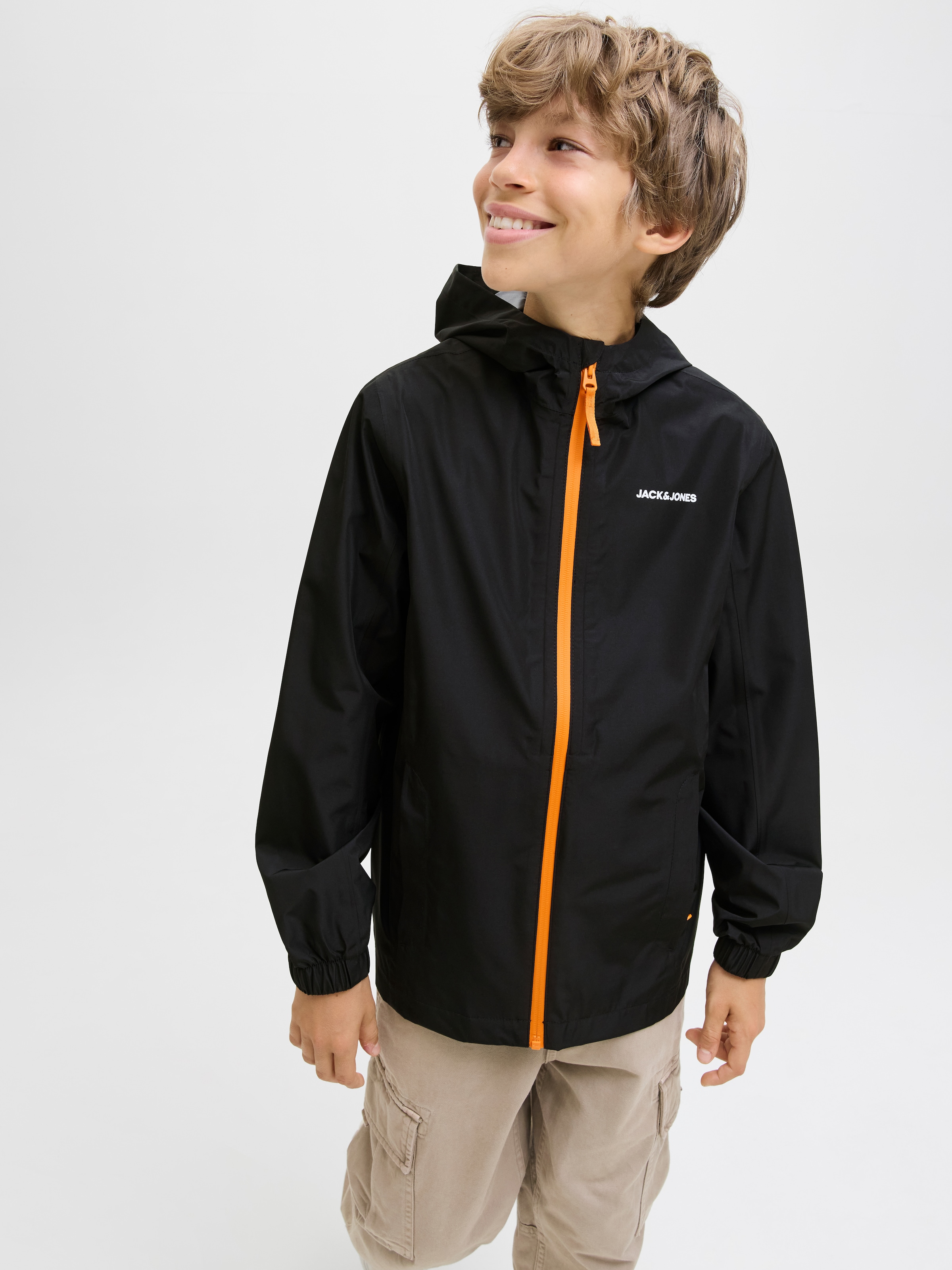 Jack & Jones Junior Regenjacke »JJEFLYNN RAIN JACKET SN JNR«, mit Kapuze