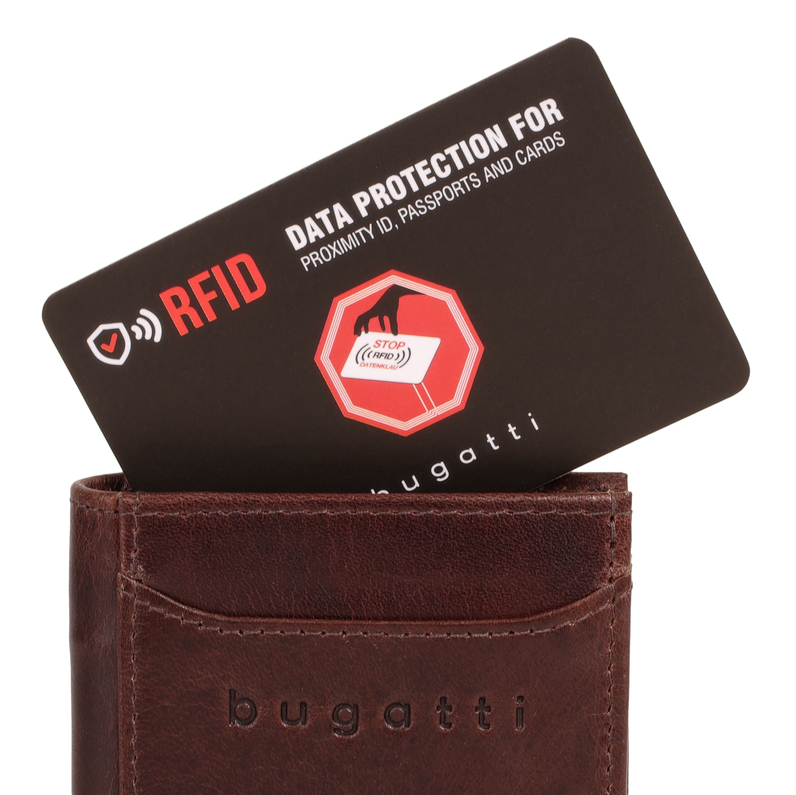 bugatti Geldbörse »SECURE SLIM« echt Leder